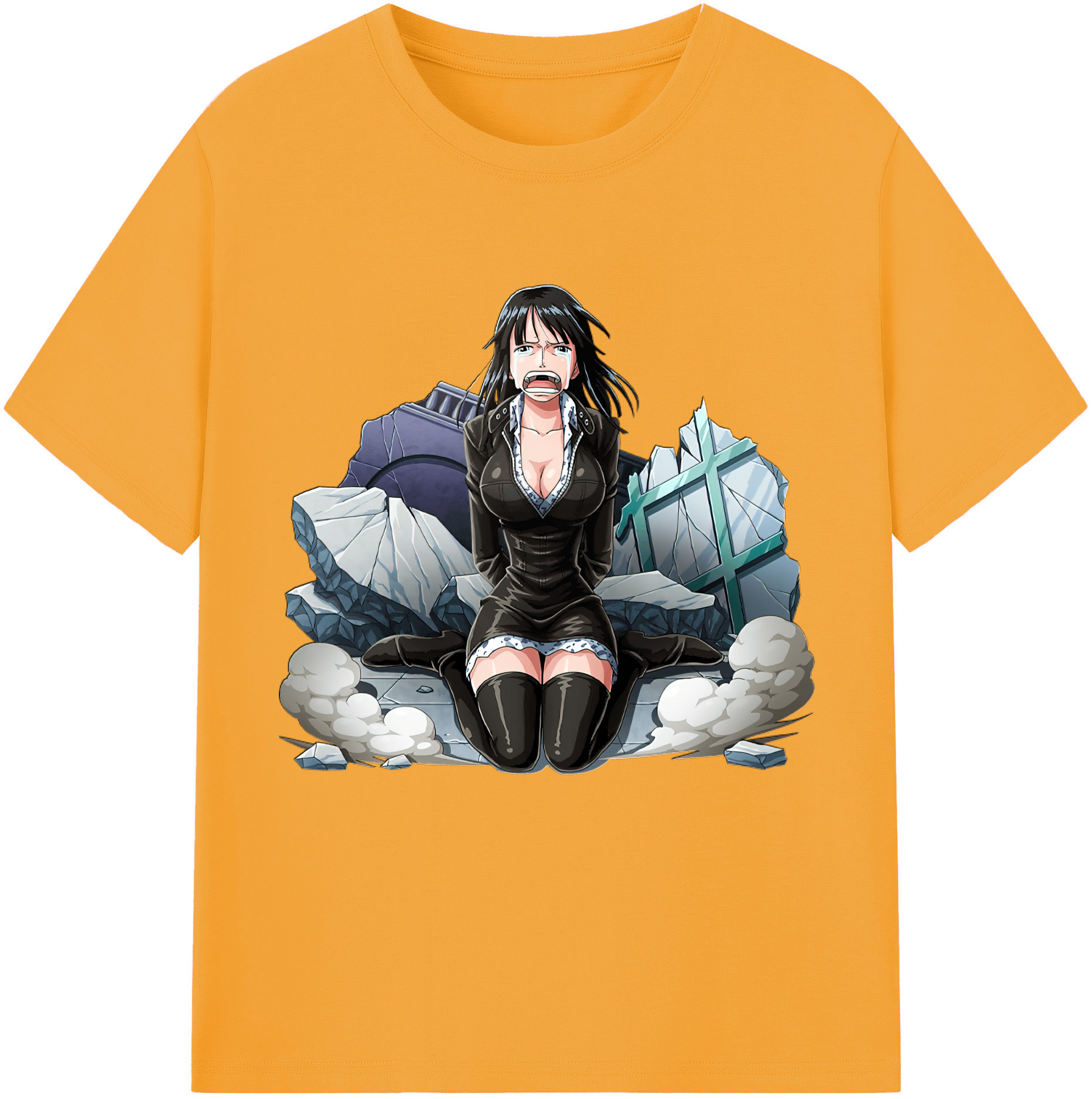 ワンピース ニコ・ロビン ONE PIECE Nico Robin レディースカジュアルプリントTシャツ（綿100％）