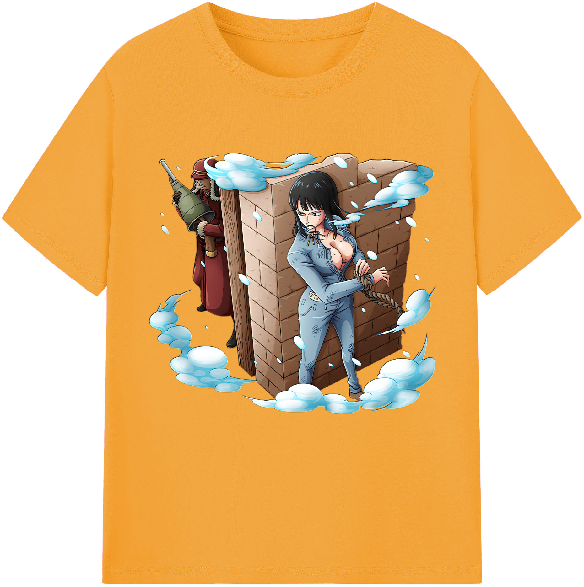 ワンピース ニコ・ロビン ONE PIECE Nico Robin レディースカジュアルプリントTシャツ（綿100％）