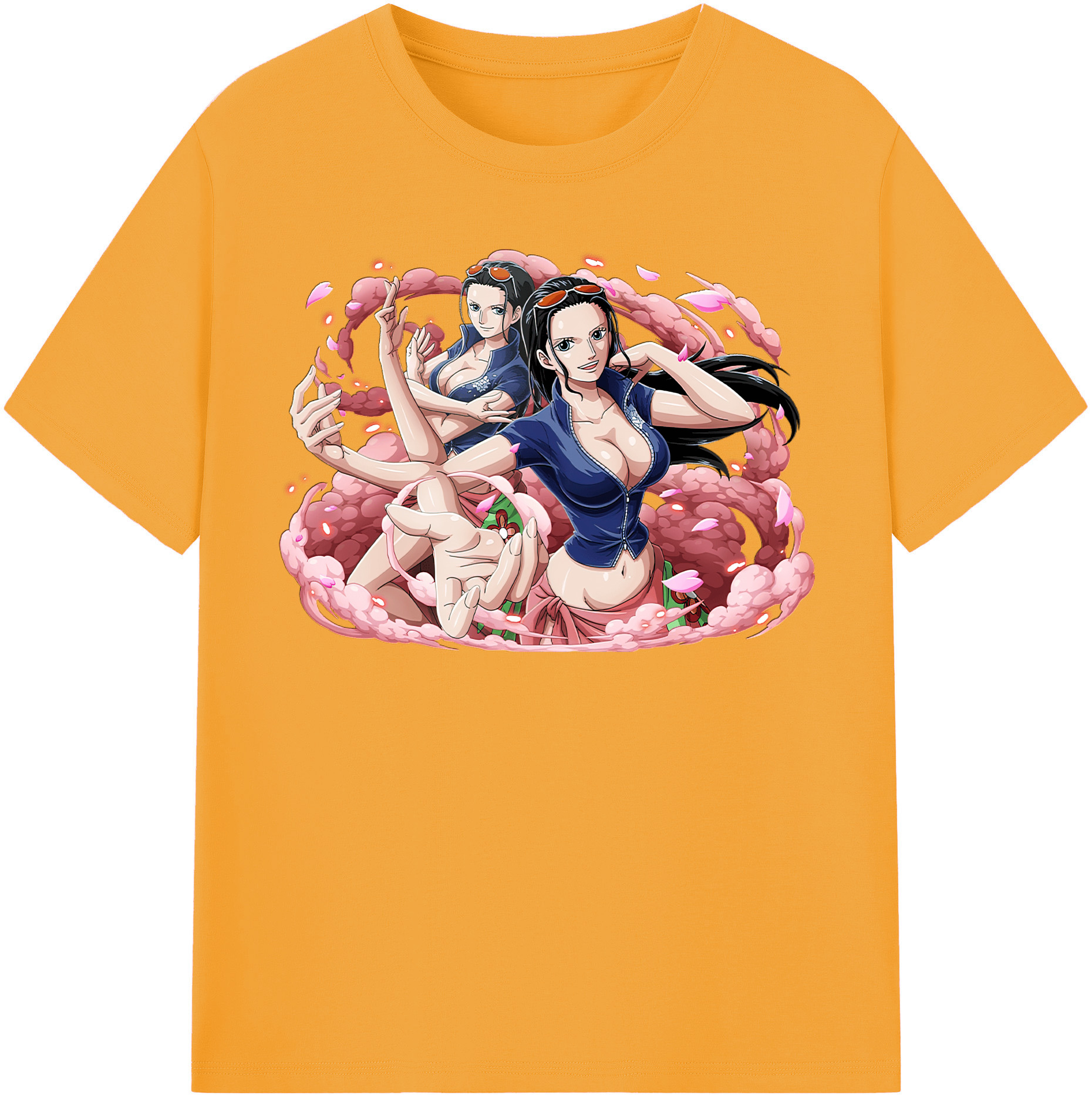 ワンピース ニコ・ロビン ONE PIECE Nico Robin レディースカジュアルプリントTシャツ（綿100％）