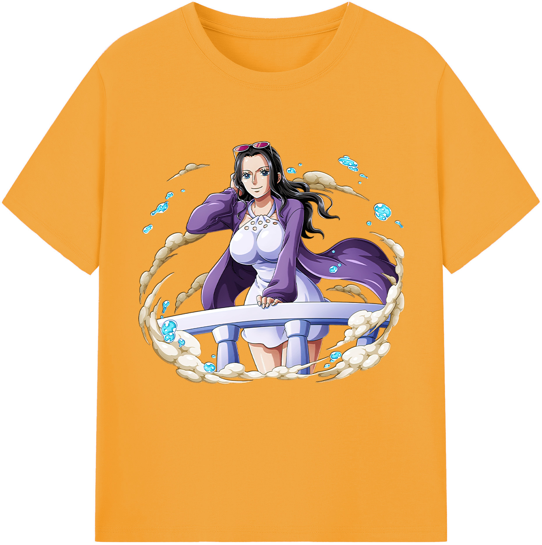 ワンピース ニコ・ロビン ONE PIECE Nico Robin レディースカジュアルプリントTシャツ（綿100％）