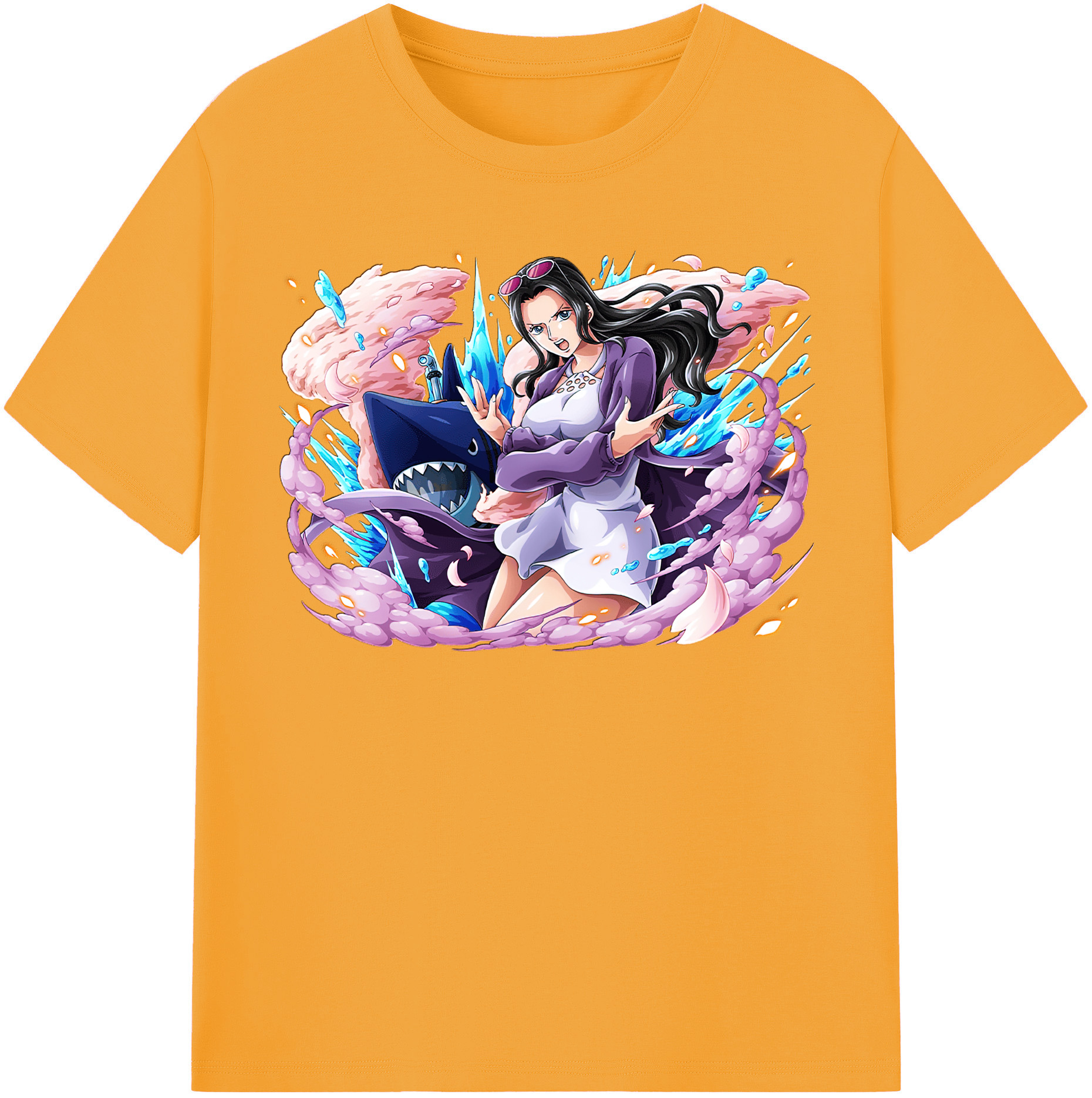 ワンピース ニコ・ロビン ONE PIECE Nico Robin レディースカジュアルプリントTシャツ（綿100％）