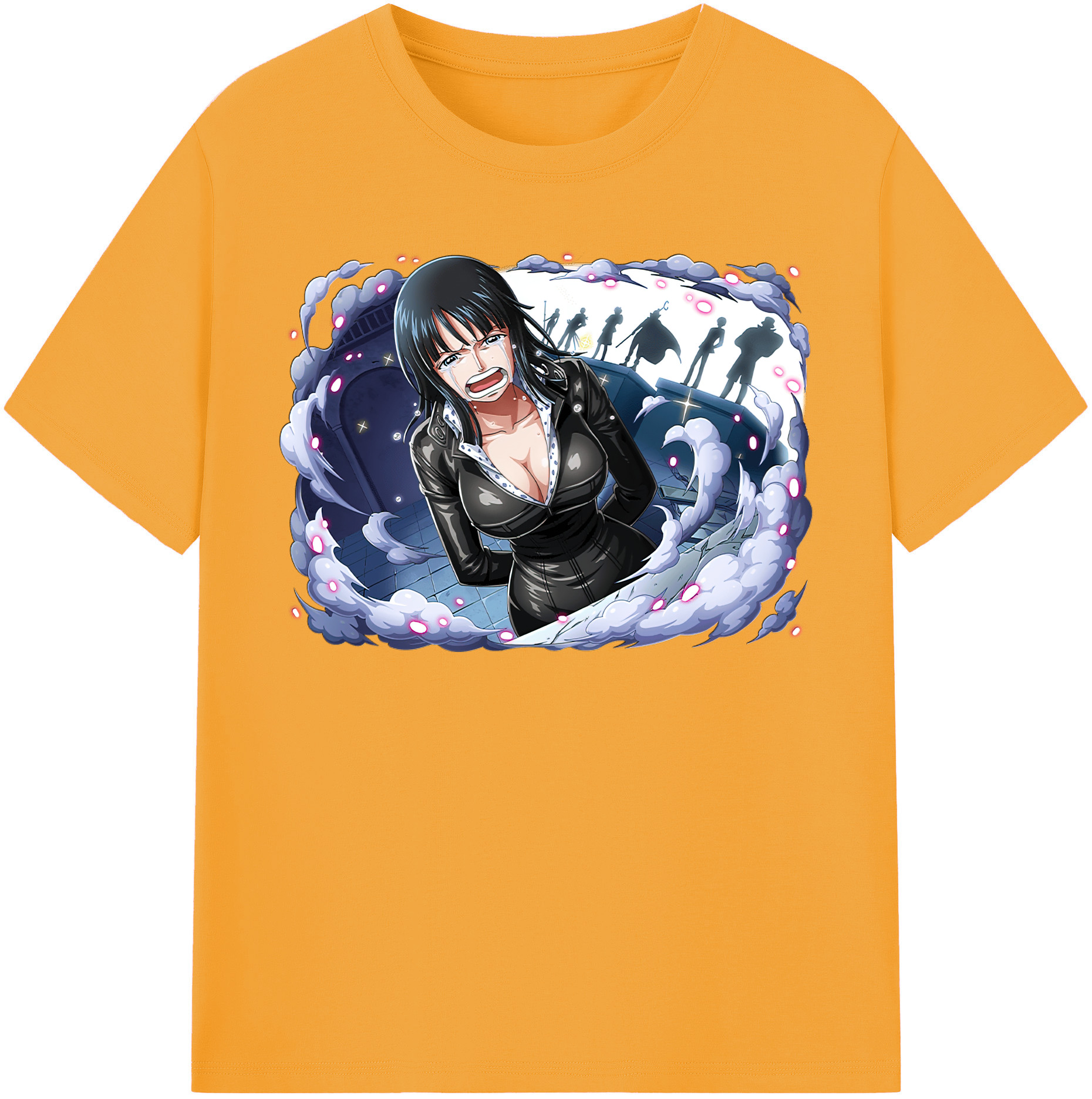 ワンピース ニコ・ロビン ONE PIECE Nico Robin レディースカジュアルプリントTシャツ（綿100％）