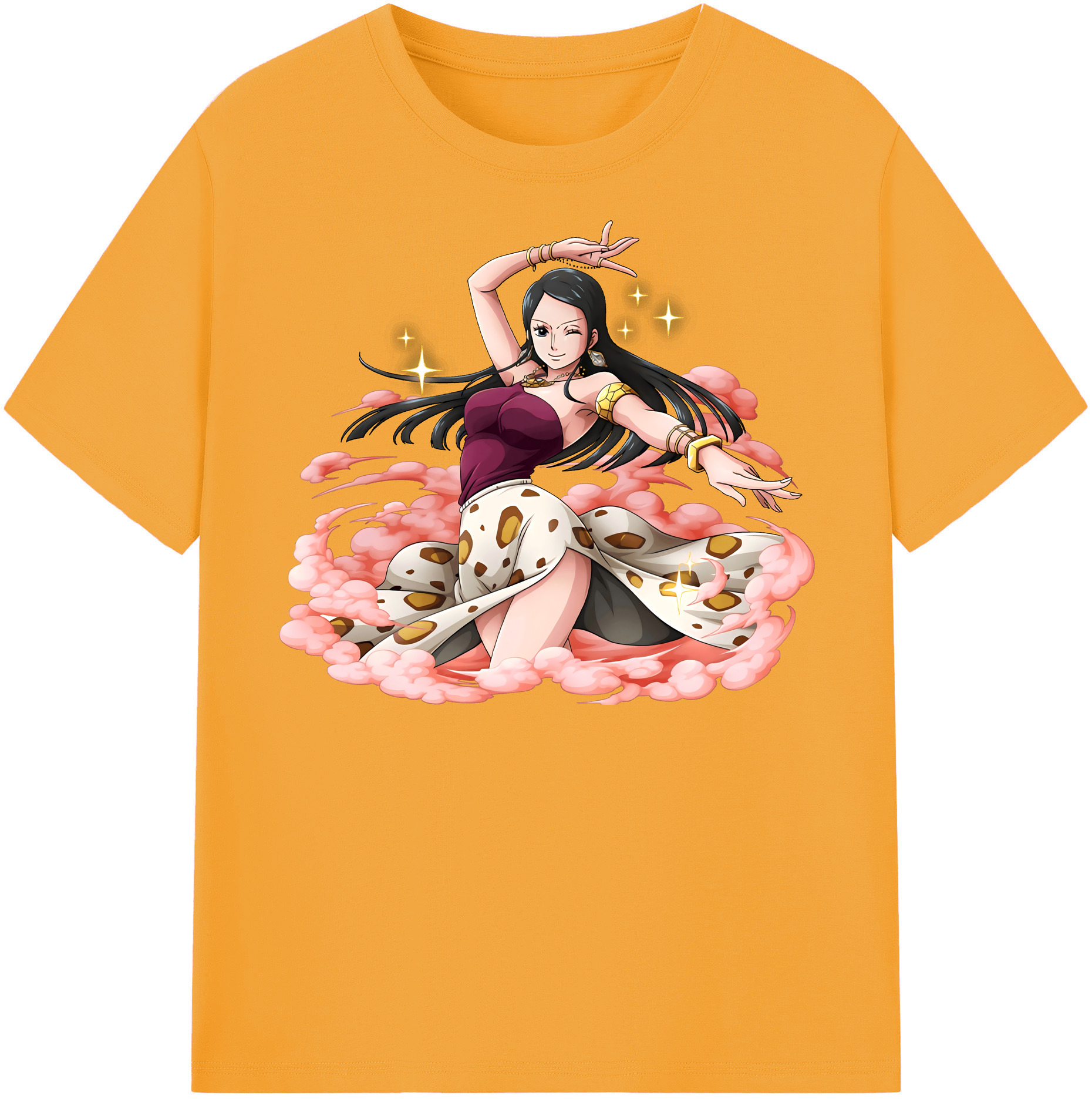 ワンピース ニコ・ロビン ONE PIECE Nico Robin レディースカジュアルプリントTシャツ（綿100％）