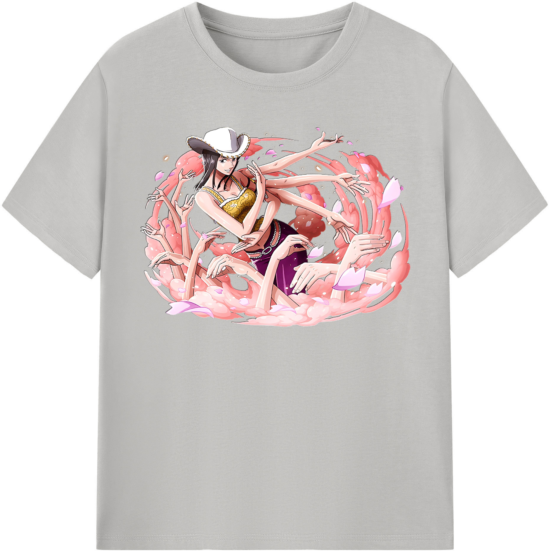 ワンピース ニコ・ロビン ONE PIECE Nico Robin レディースカジュアルプリントTシャツ（綿100％）