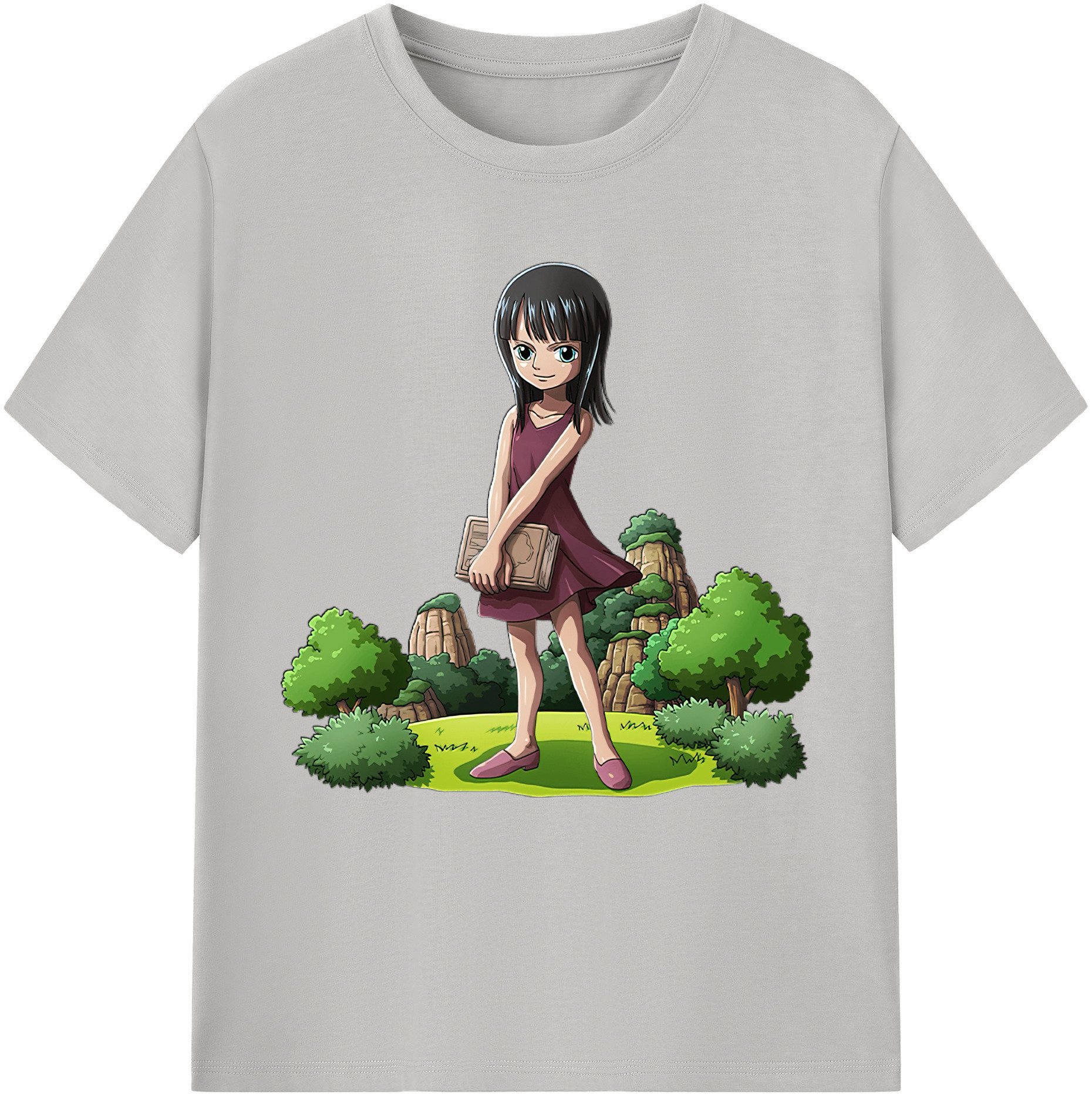 ワンピース ニコ・ロビン ONE PIECE Nico Robin レディースカジュアルプリントTシャツ（綿100％）