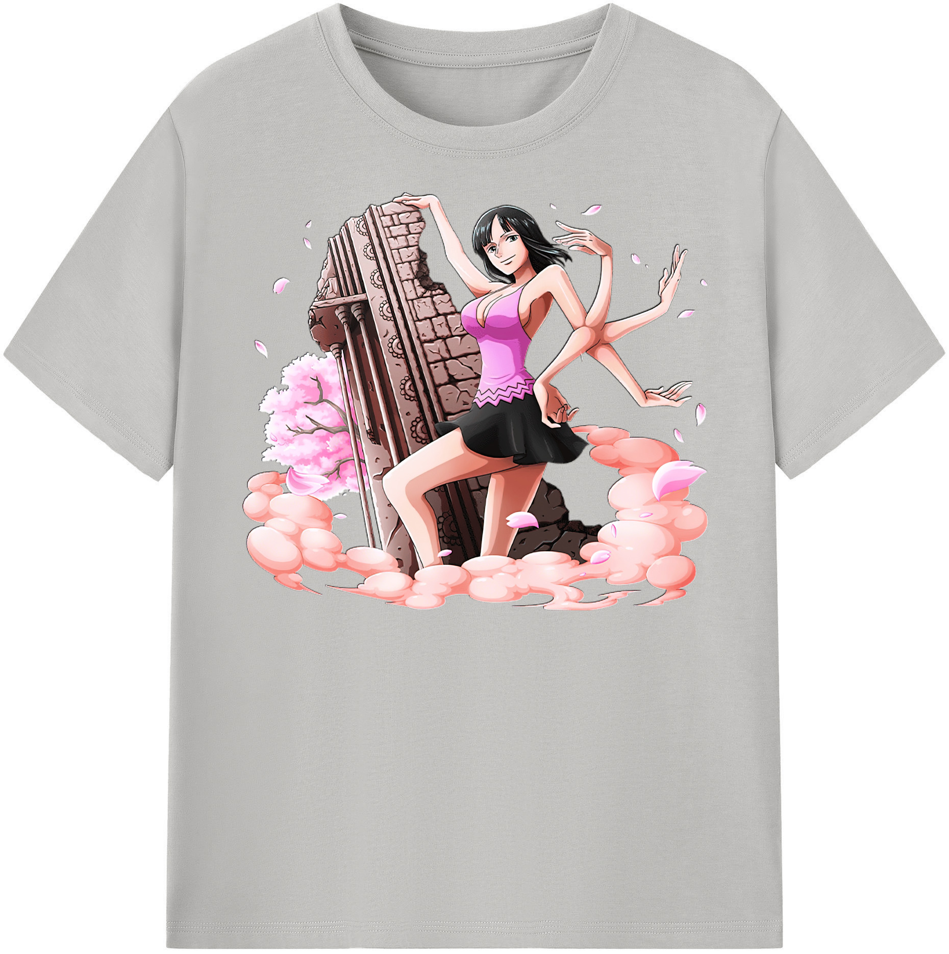 ワンピース ニコ・ロビン ONE PIECE Nico Robin レディースカジュアルプリントTシャツ（綿100％）