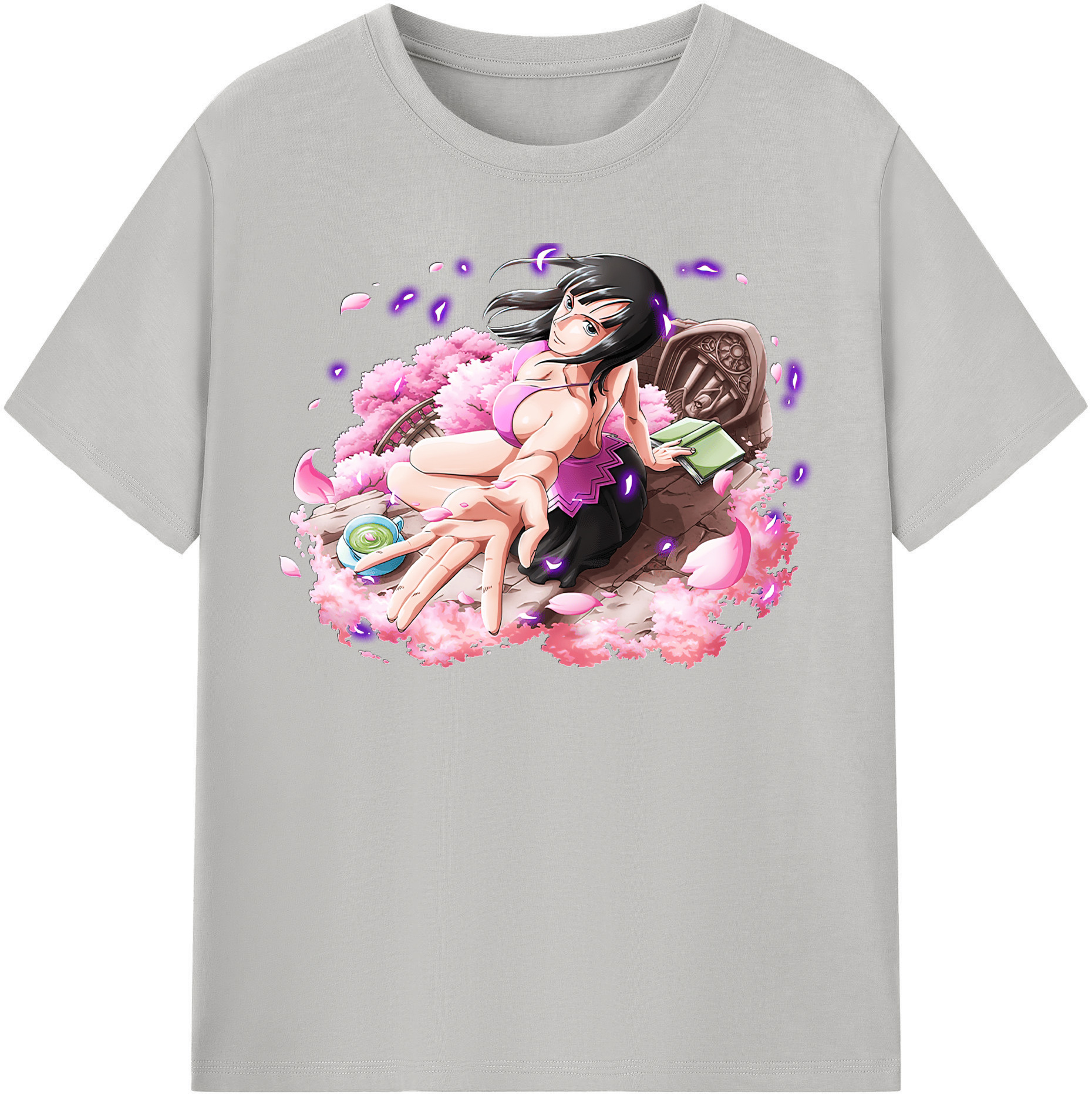 ワンピース ニコ・ロビン ONE PIECE Nico Robin レディースカジュアルプリントTシャツ（綿100％）