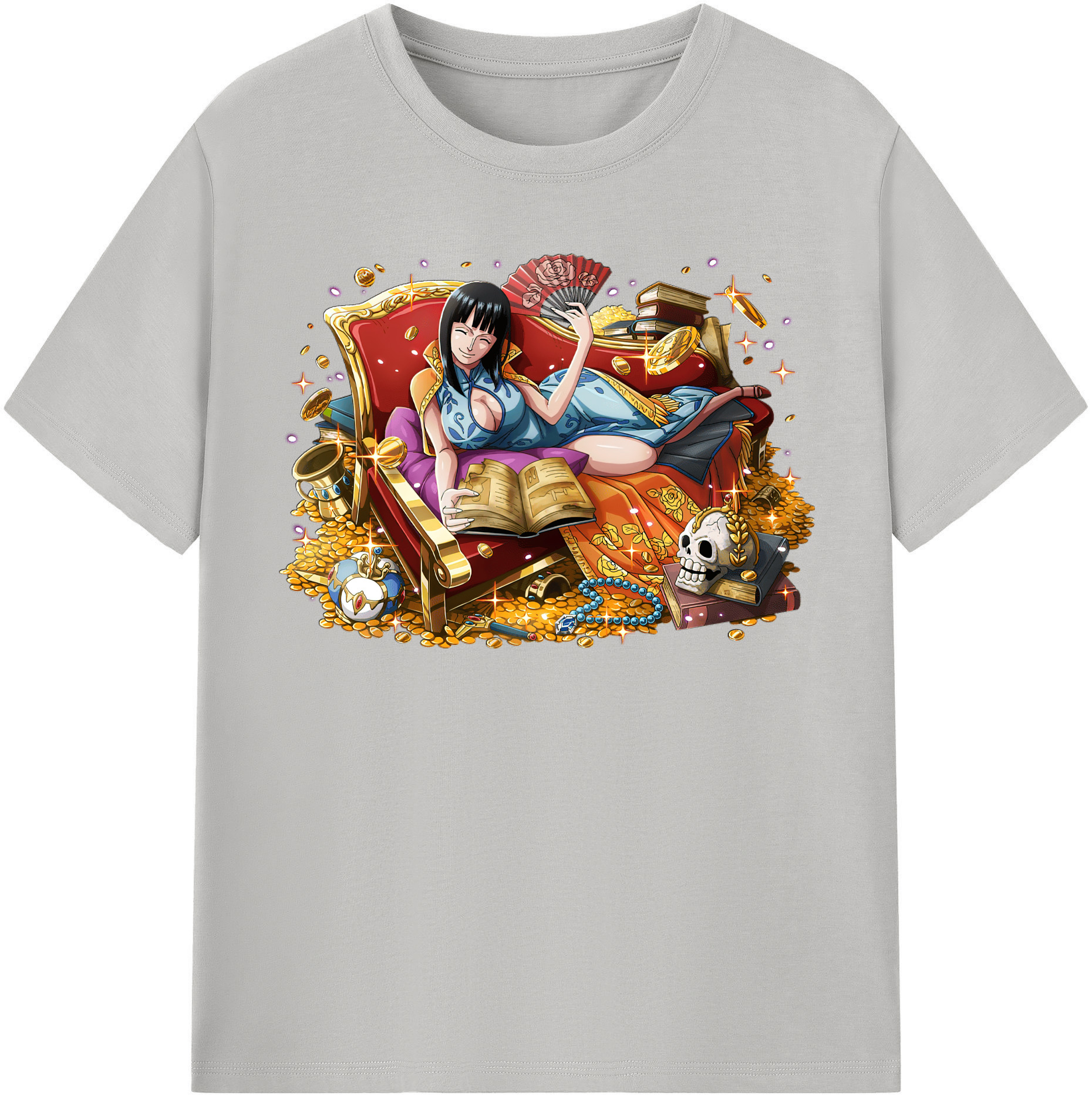 ワンピース ニコ・ロビン ONE PIECE Nico Robin レディースカジュアルプリントTシャツ（綿100％）