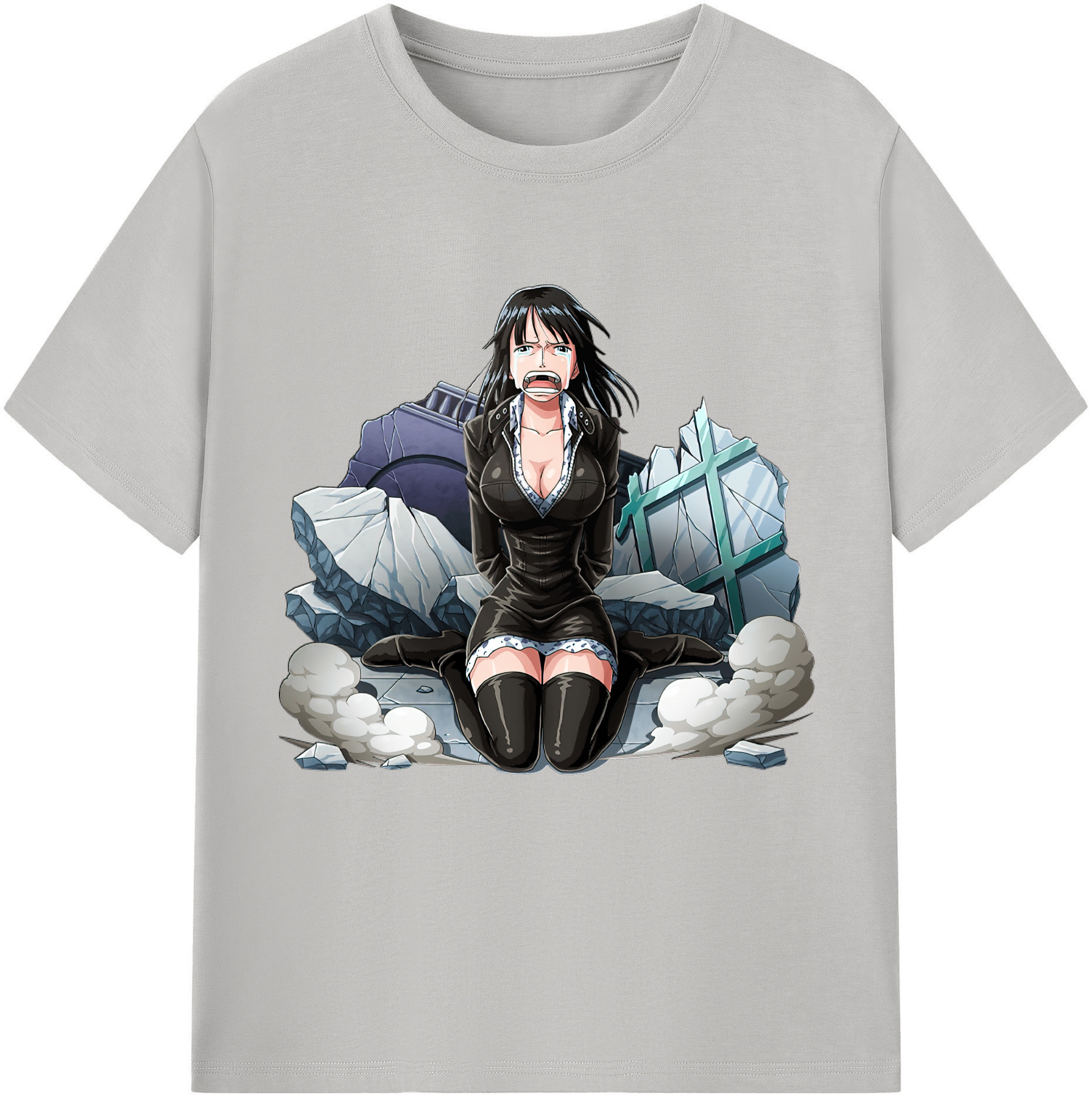 ワンピース ニコ・ロビン ONE PIECE Nico Robin レディースカジュアルプリントTシャツ（綿100％）