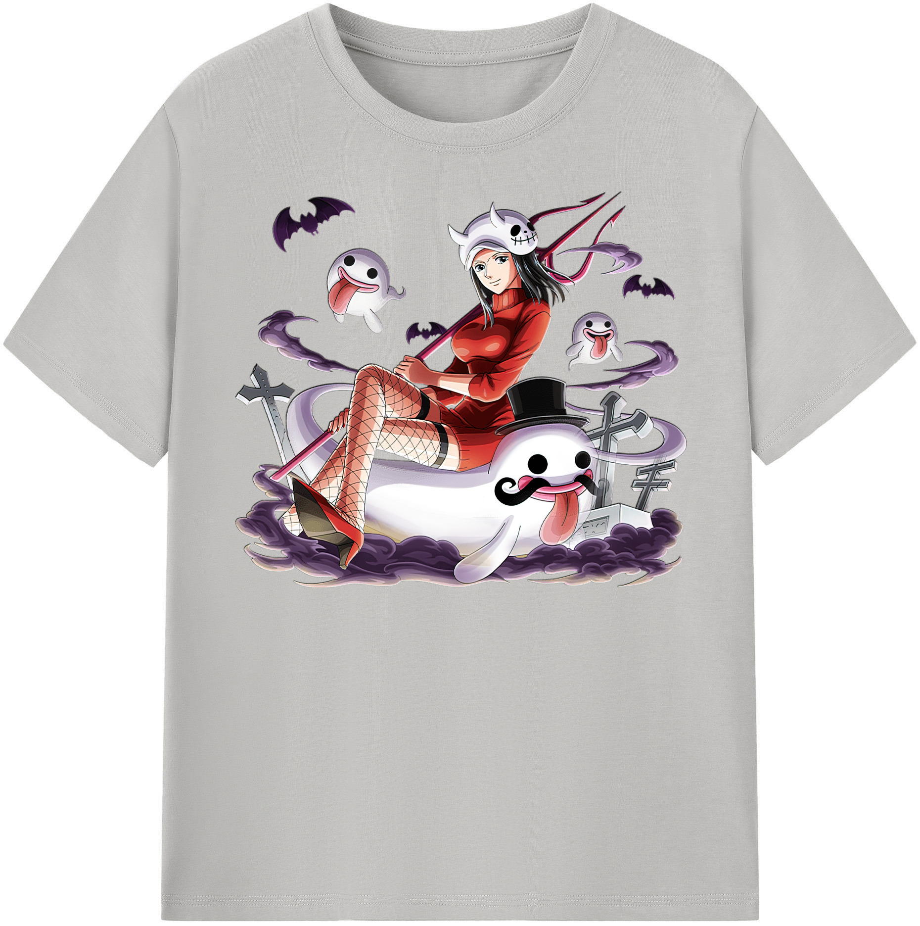 ワンピース ニコ・ロビン ONE PIECE Nico Robin レディースカジュアルプリントTシャツ（綿100％）