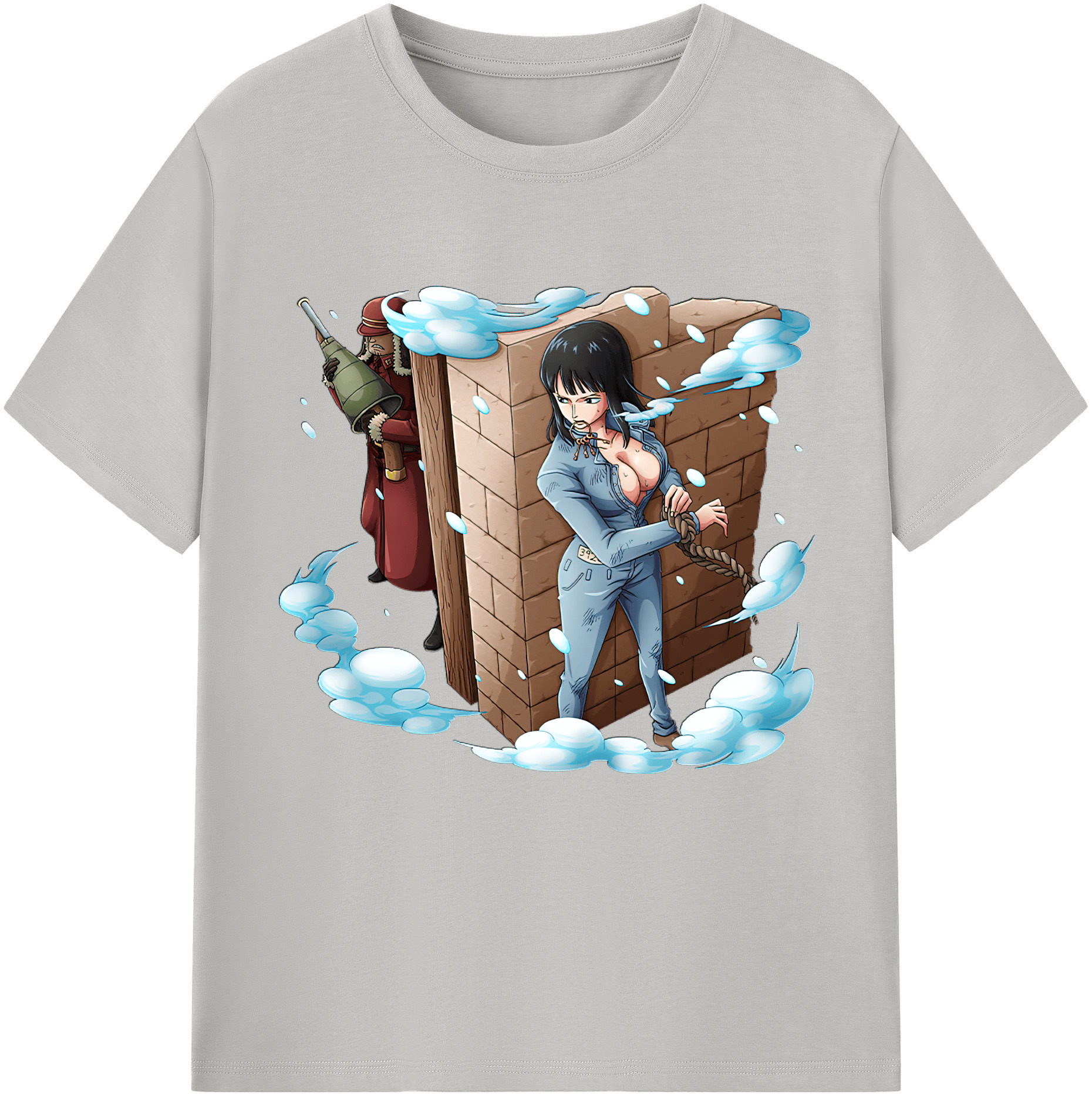 ワンピース ニコ・ロビン ONE PIECE Nico Robin レディースカジュアルプリントTシャツ（綿100％）