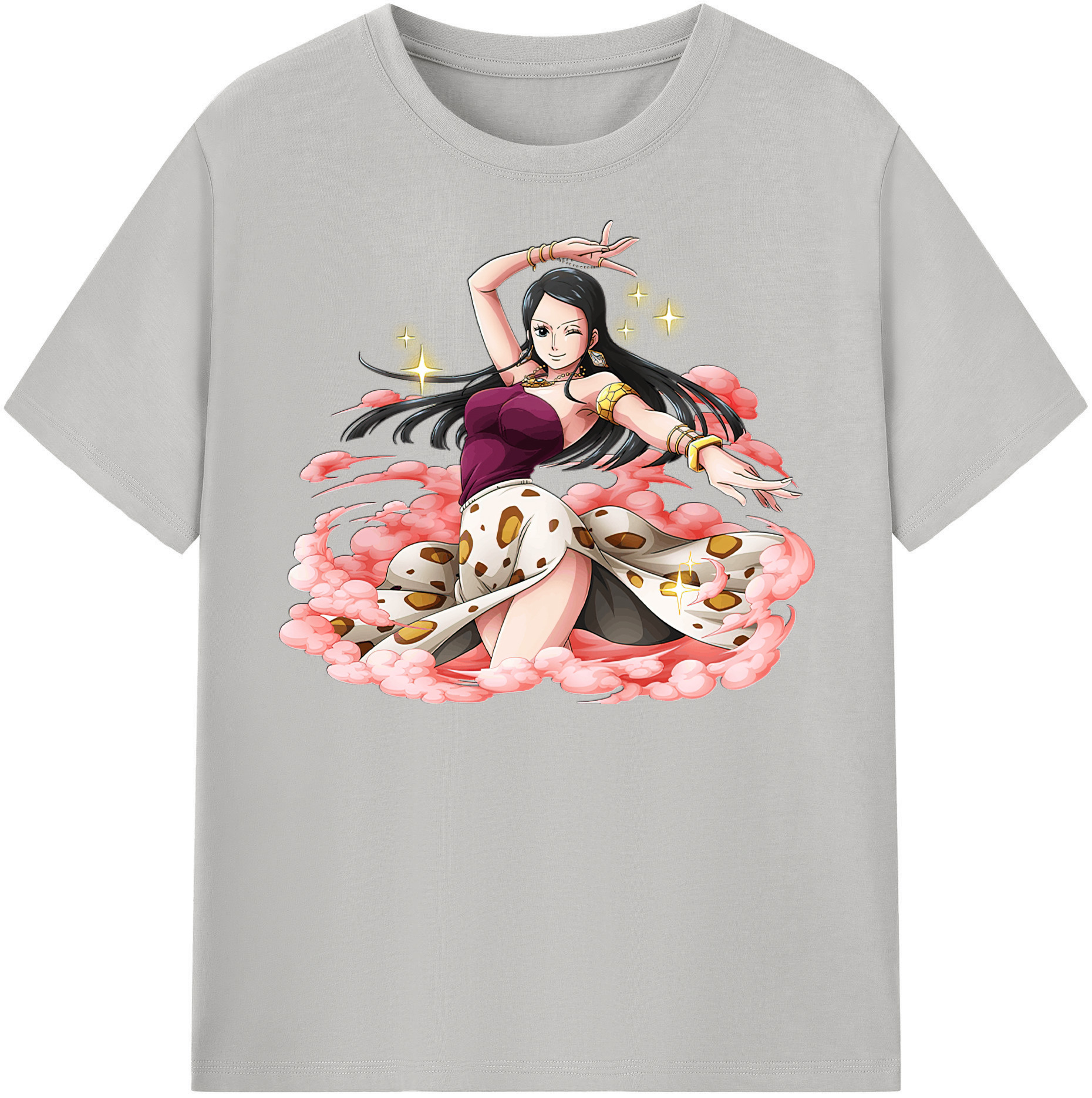 ワンピース ニコ・ロビン ONE PIECE Nico Robin レディースカジュアルプリントTシャツ（綿100％）