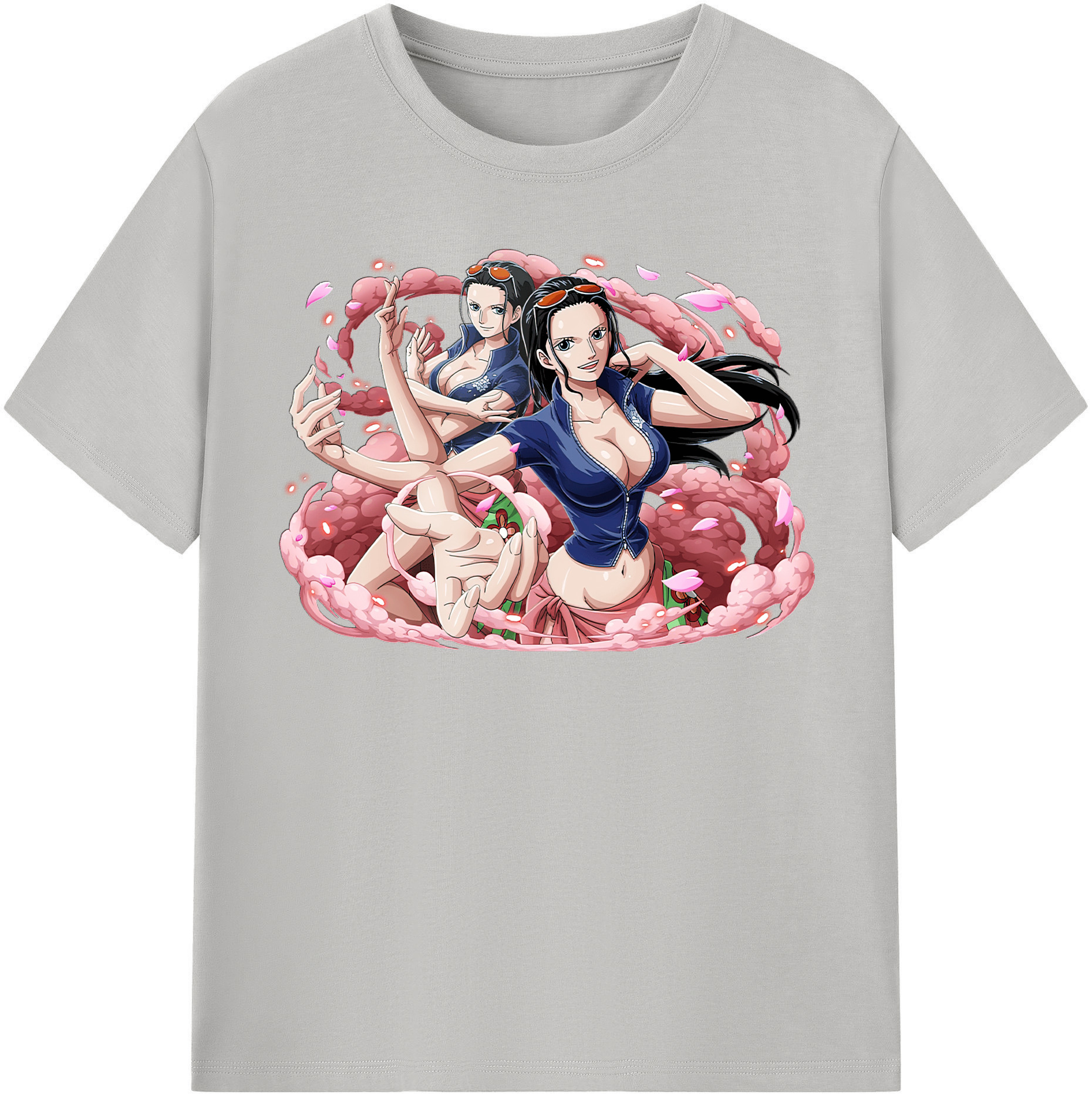 ワンピース ニコ・ロビン ONE PIECE Nico Robin レディースカジュアルプリントTシャツ（綿100％）