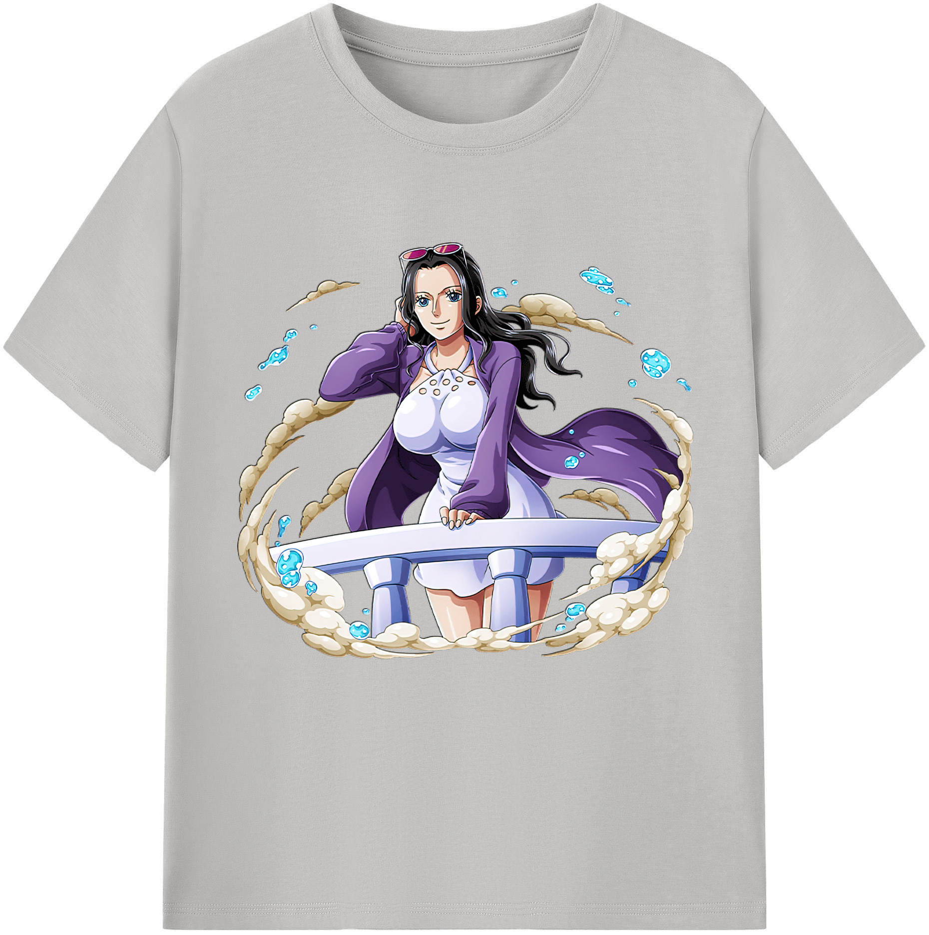 ワンピース ニコ・ロビン ONE PIECE Nico Robin レディースカジュアルプリントTシャツ（綿100％）