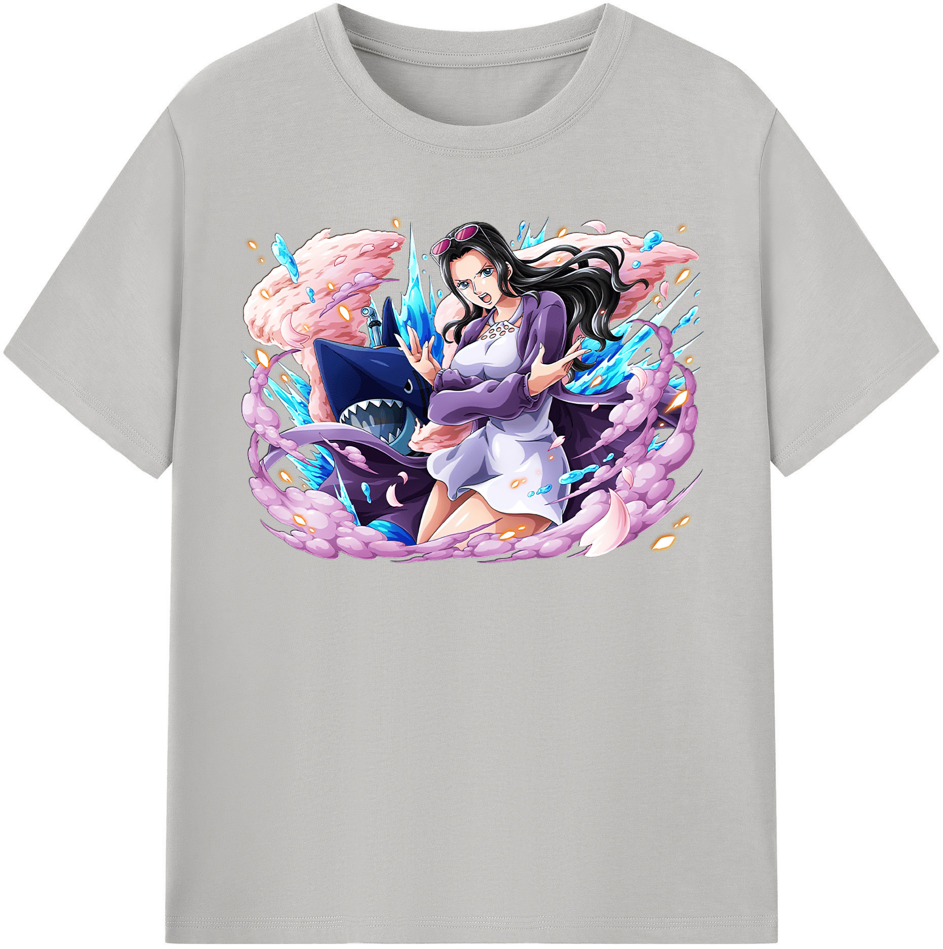 ワンピース ニコ・ロビン ONE PIECE Nico Robin レディースカジュアルプリントTシャツ（綿100％）