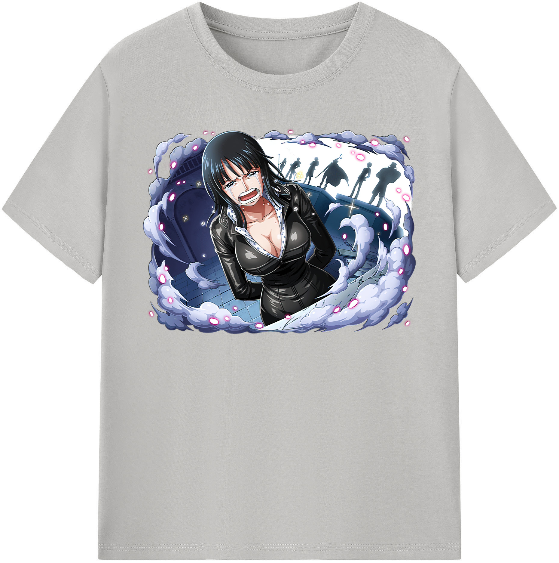 ワンピース ニコ・ロビン ONE PIECE Nico Robin レディースカジュアルプリントTシャツ（綿100％）