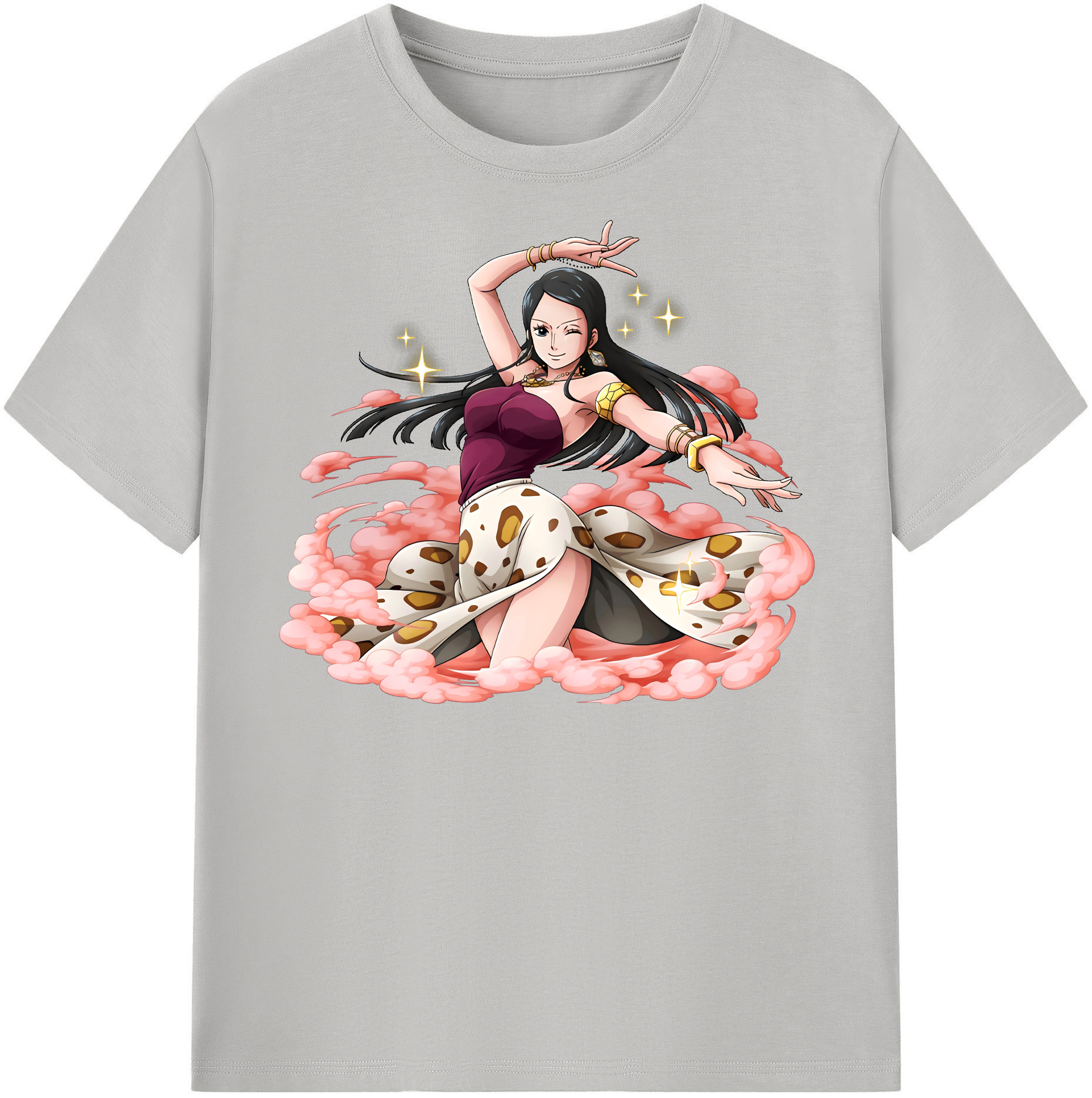 ワンピース ニコ・ロビン ONE PIECE Nico Robin レディースカジュアルプリントTシャツ（綿100％）