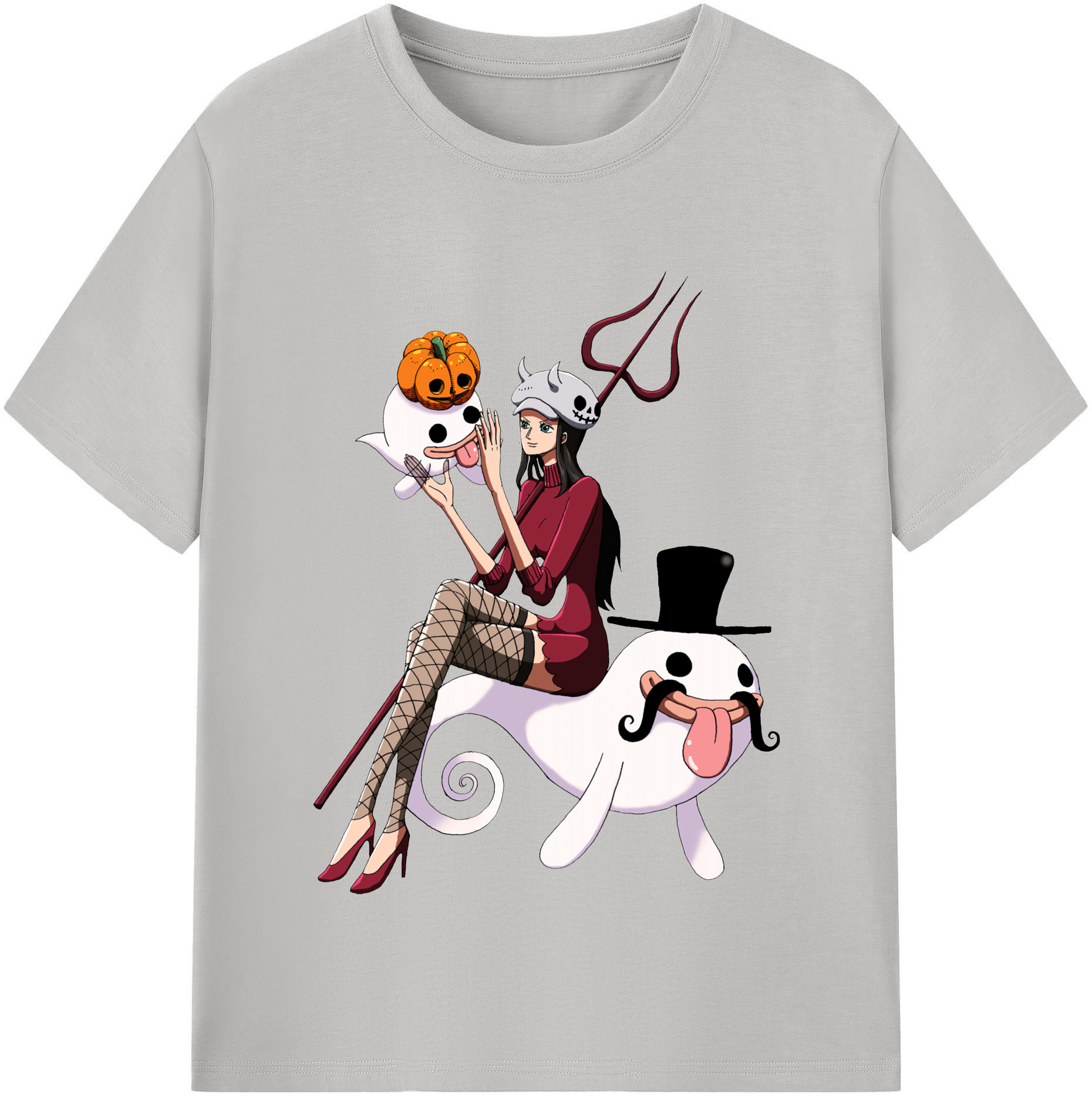 ワンピース ニコ・ロビン ONE PIECE Nico Robin レディースカジュアルプリントTシャツ（綿100％）