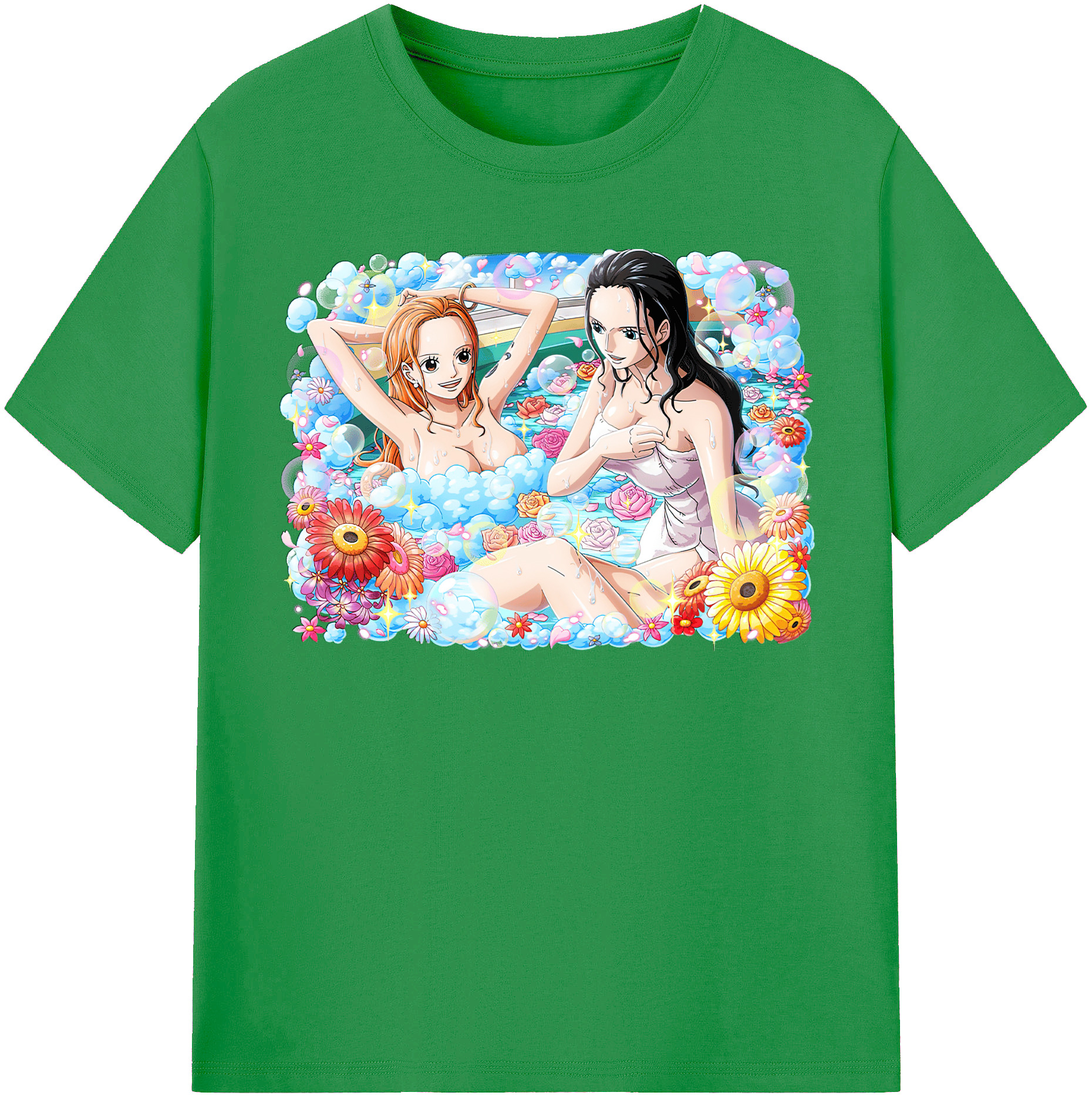 ワンピース ニコ・ロビン ONE PIECE Nico Robin レディースカジュアルプリントTシャツ（綿100％）