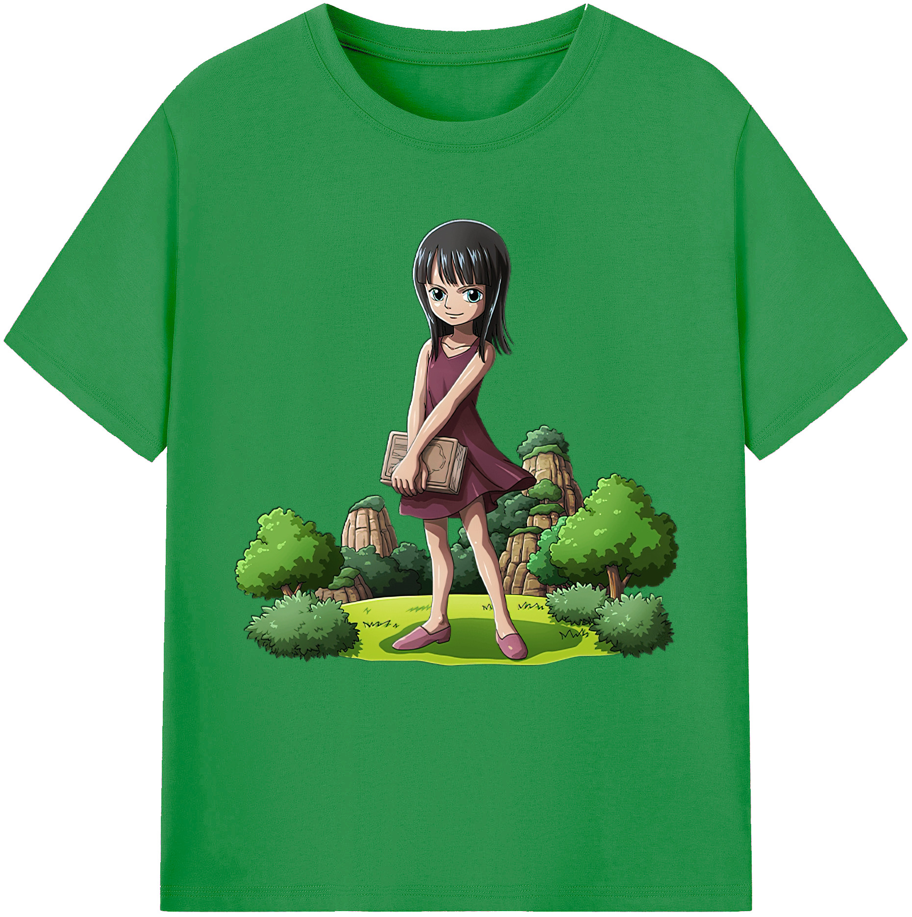 ワンピース ニコ・ロビン ONE PIECE Nico Robin レディースカジュアルプリントTシャツ（綿100％）