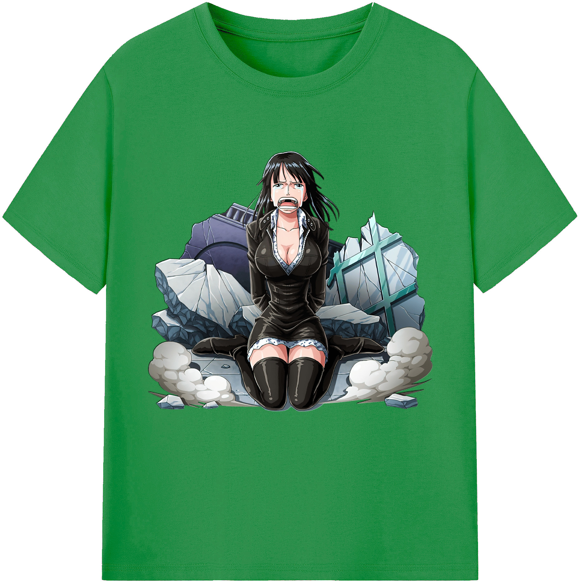 ワンピース ニコ・ロビン ONE PIECE Nico Robin レディースカジュアルプリントTシャツ（綿100％）