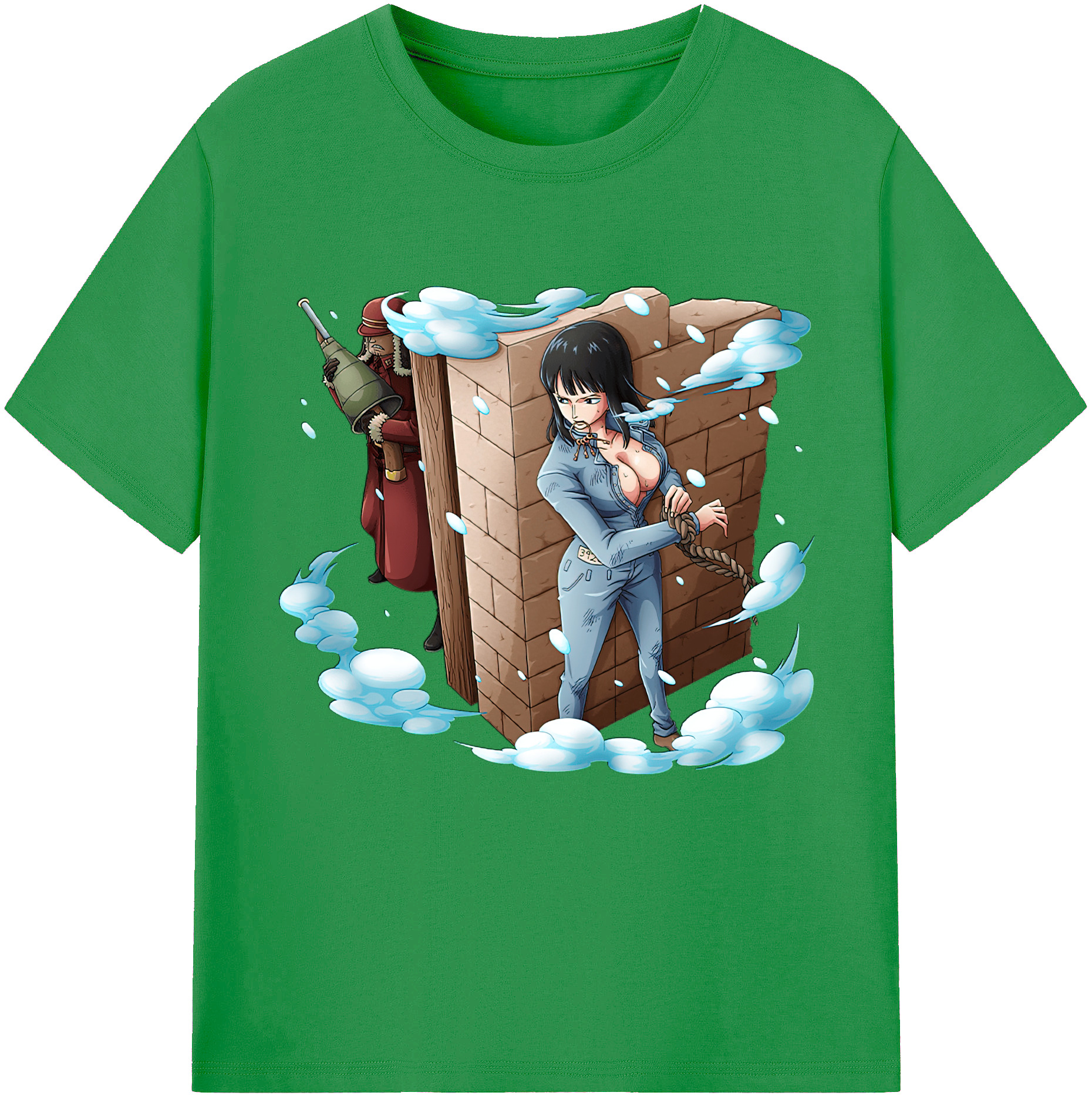 ワンピース ニコ・ロビン ONE PIECE Nico Robin レディースカジュアルプリントTシャツ（綿100％）