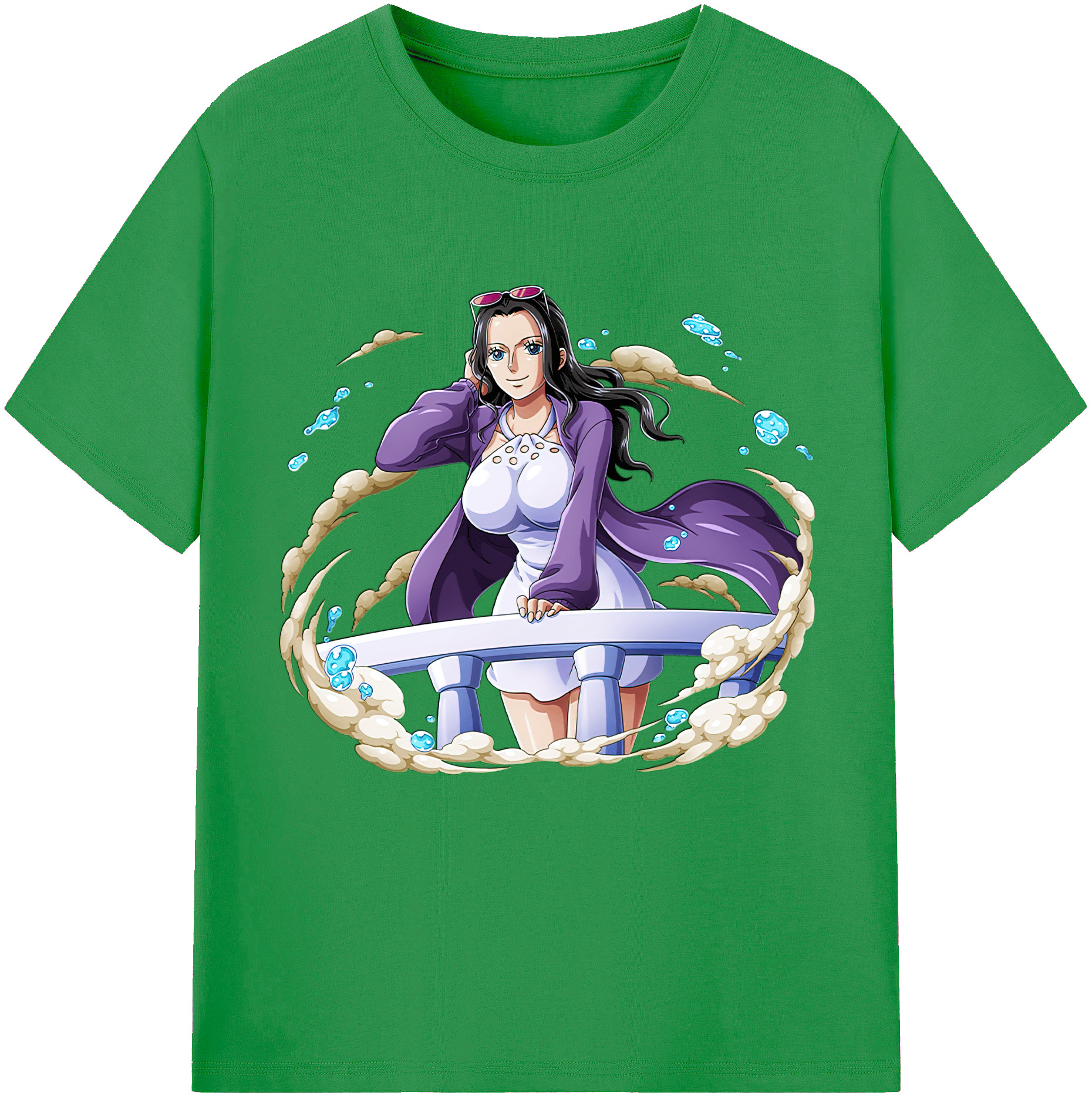 ワンピース ニコ・ロビン ONE PIECE Nico Robin レディースカジュアルプリントTシャツ（綿100％）