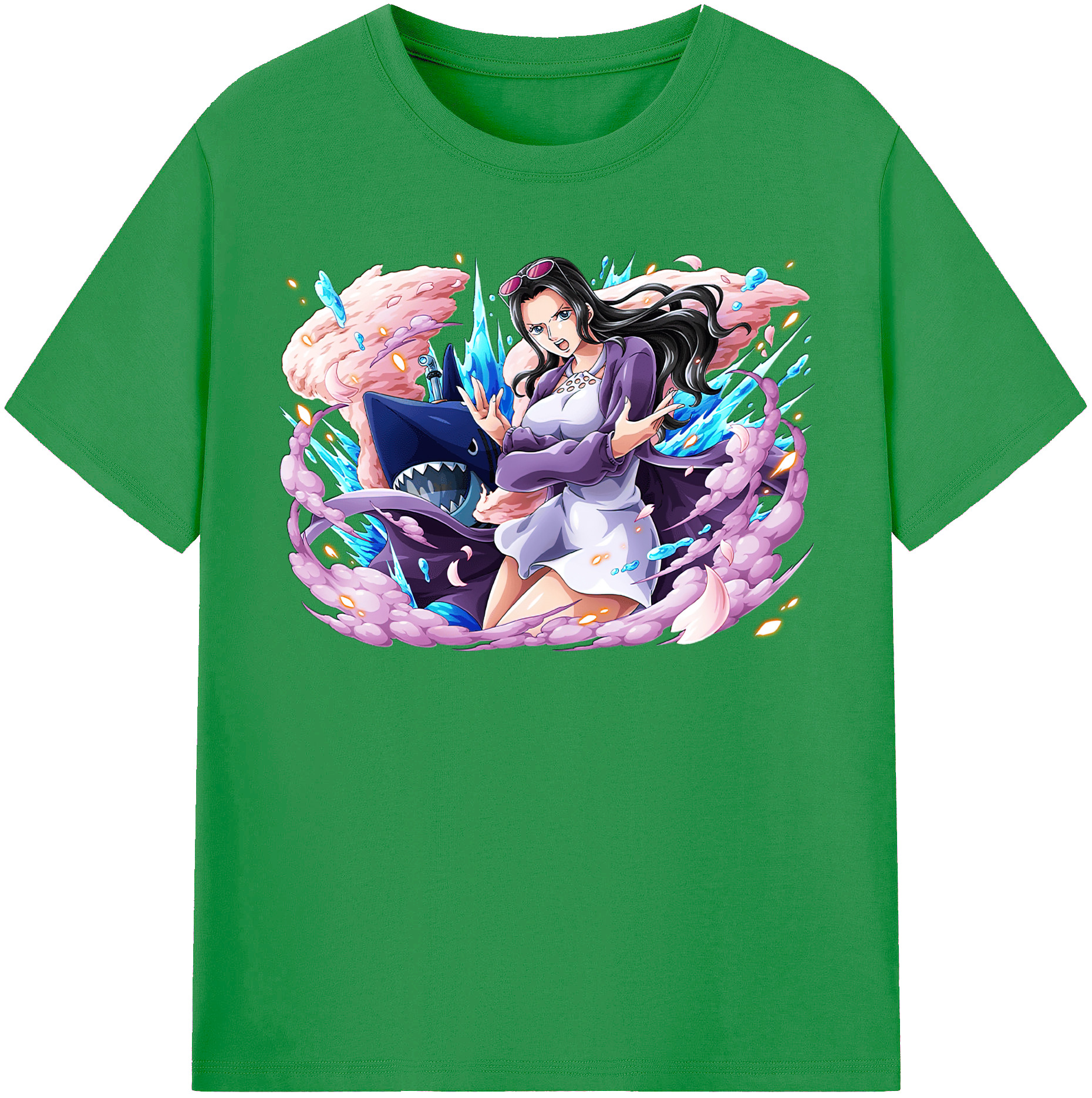 ワンピース ニコ・ロビン ONE PIECE Nico Robin レディースカジュアルプリントTシャツ（綿100％）