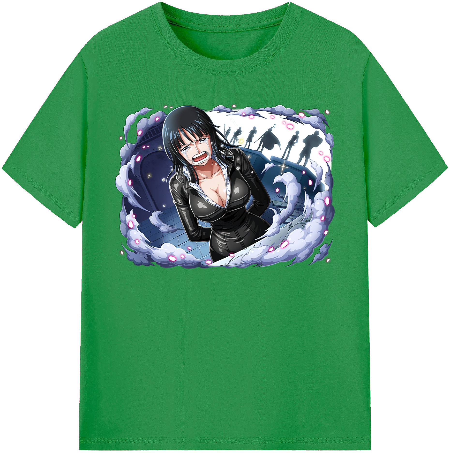 ワンピース ニコ・ロビン ONE PIECE Nico Robin レディースカジュアルプリントTシャツ（綿100％）