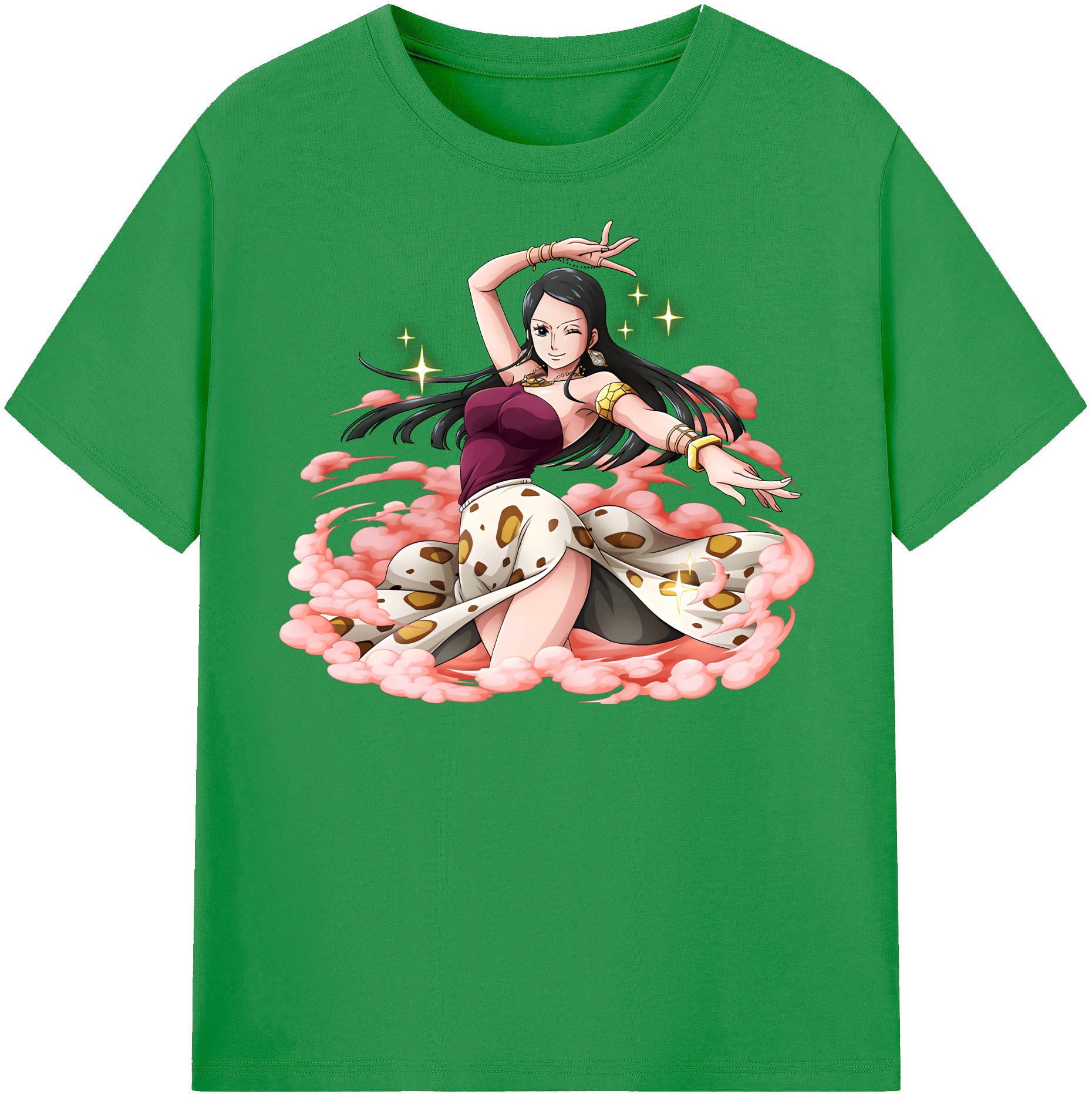 ワンピース ニコ・ロビン ONE PIECE Nico Robin レディースカジュアルプリントTシャツ（綿100％）