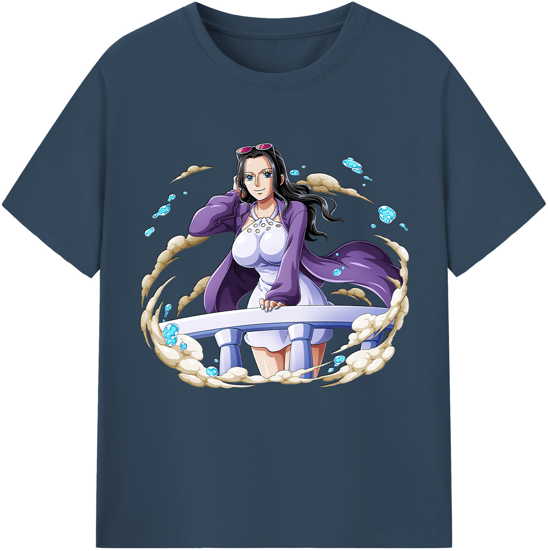 ワンピース ニコ・ロビン ONE PIECE Nico Robin レディースカジュアルプリントTシャツ（綿100％）