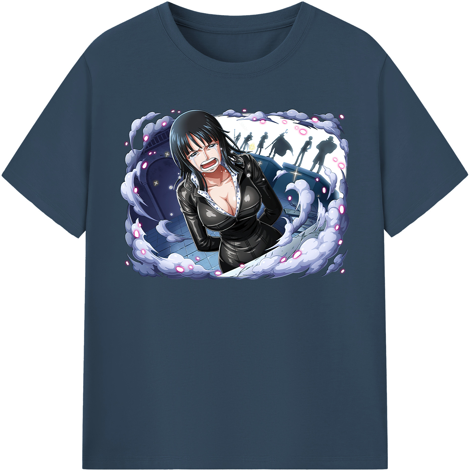 ワンピース ニコ・ロビン ONE PIECE Nico Robin レディースカジュアルプリントTシャツ（綿100％）
