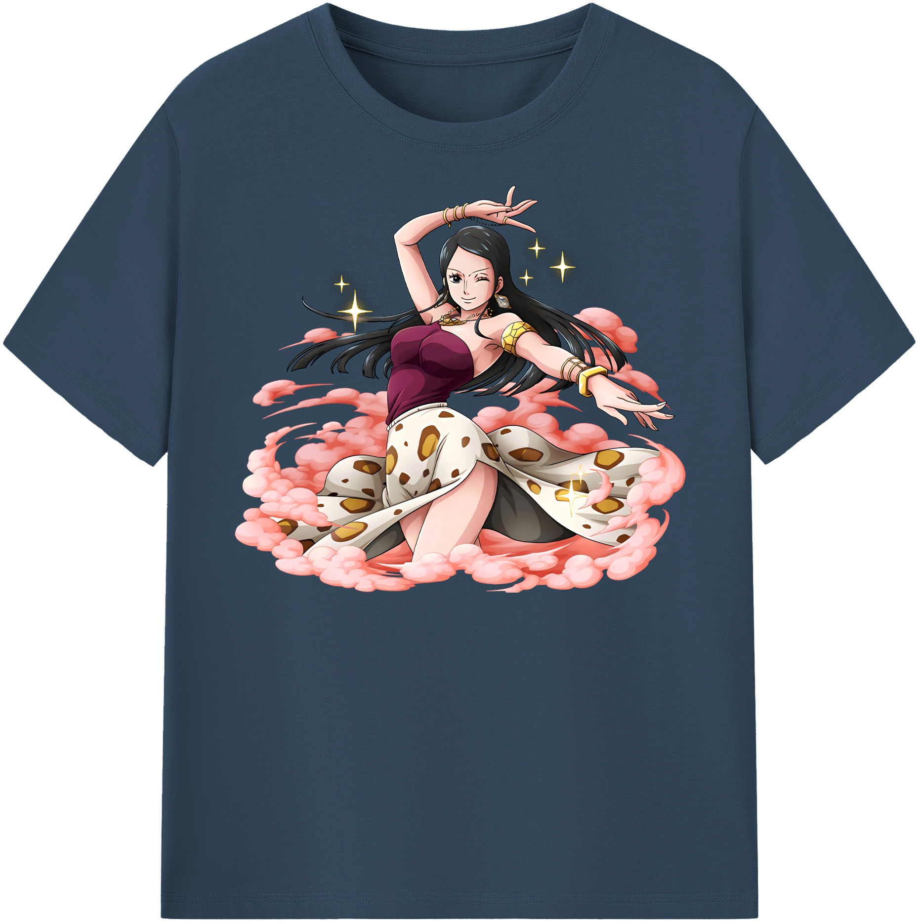 ワンピース ニコ・ロビン ONE PIECE Nico Robin レディースカジュアルプリントTシャツ（綿100％）