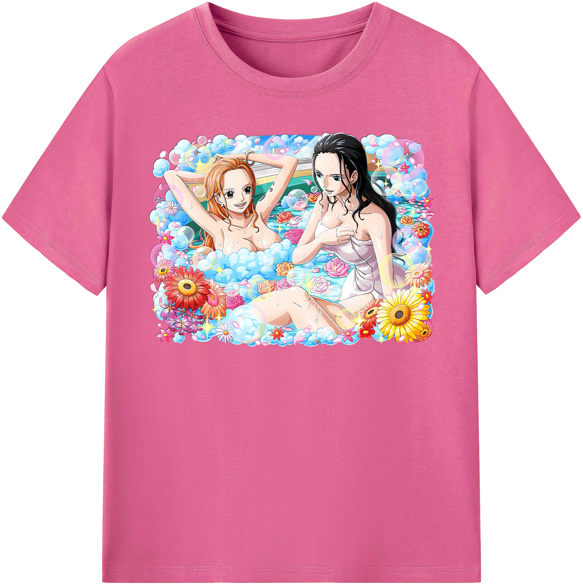 ワンピース ニコ・ロビン ONE PIECE Nico Robin レディースカジュアルプリントTシャツ（綿100％）