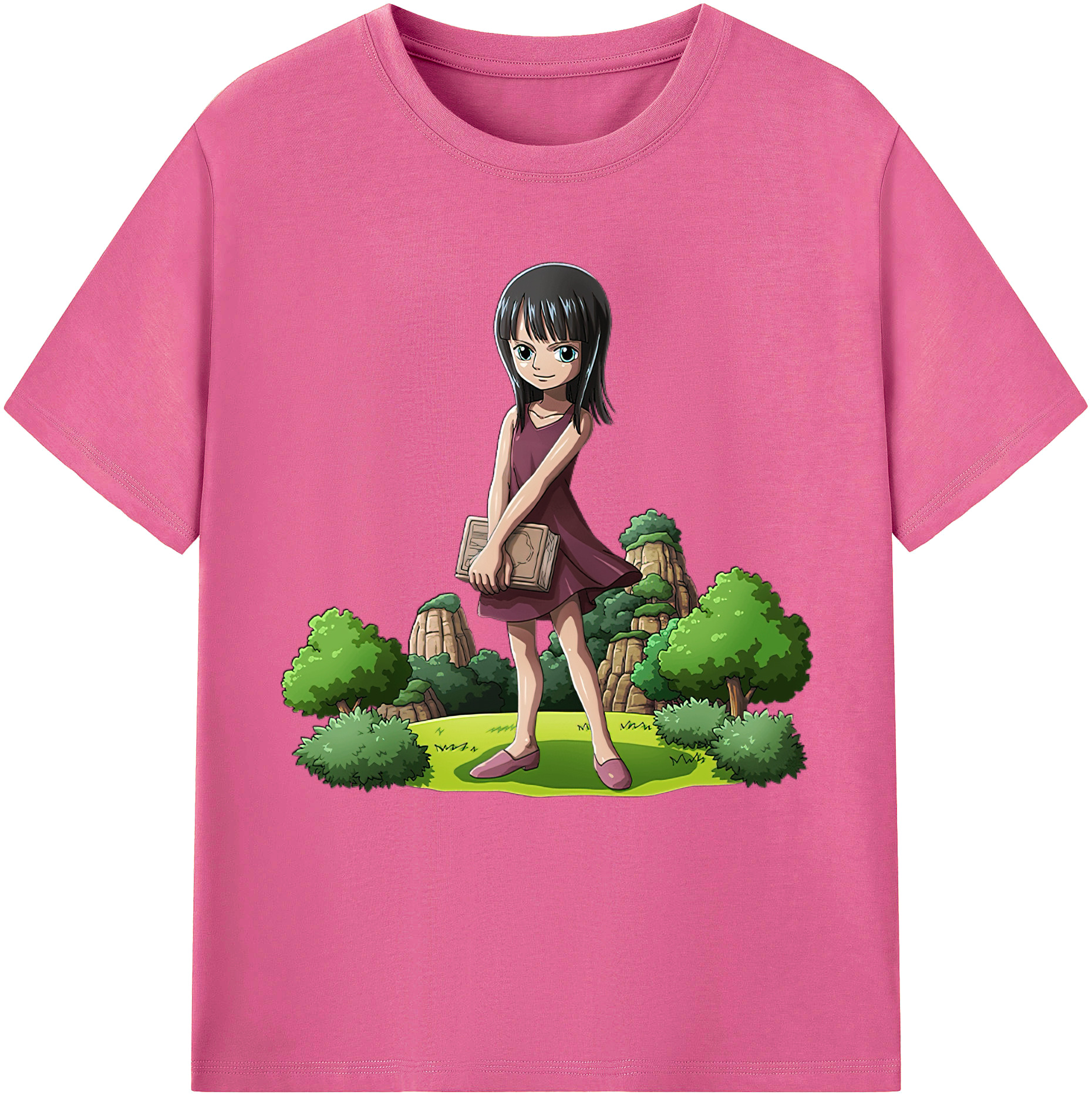 ワンピース ニコ・ロビン ONE PIECE Nico Robin レディースカジュアルプリントTシャツ（綿100％）