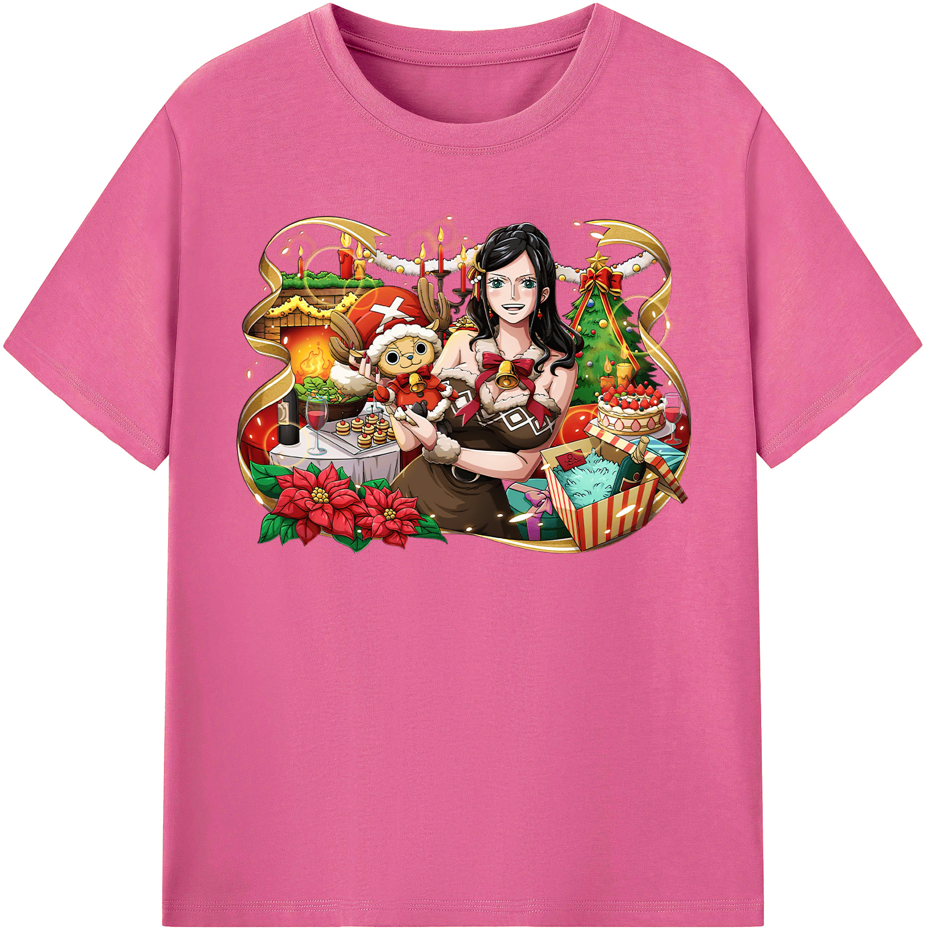 ワンピース ニコ・ロビン ONE PIECE Nico Robin レディースカジュアルプリントTシャツ（綿100％）