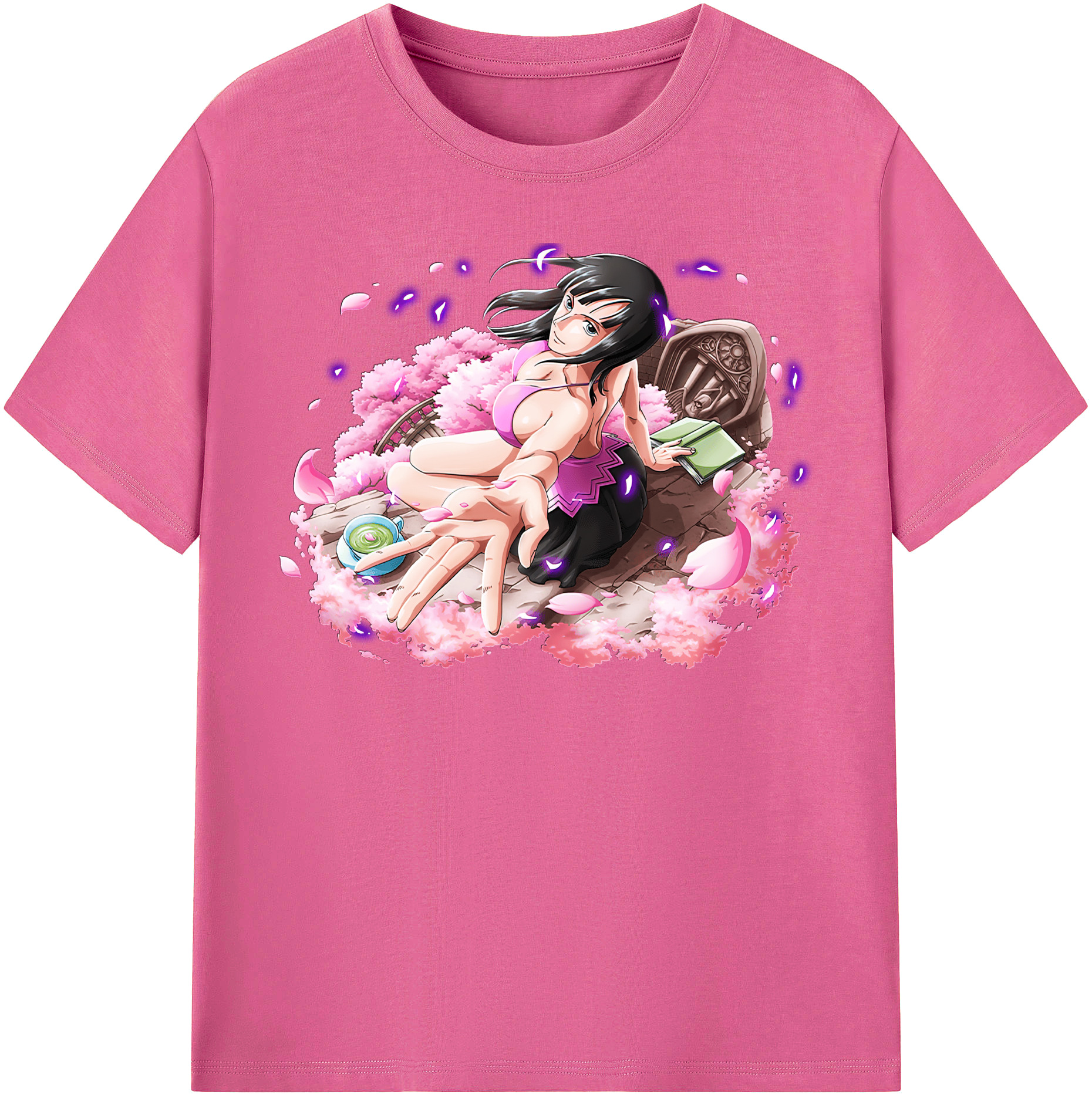 ワンピース ニコ・ロビン ONE PIECE Nico Robin レディースカジュアルプリントTシャツ（綿100％）