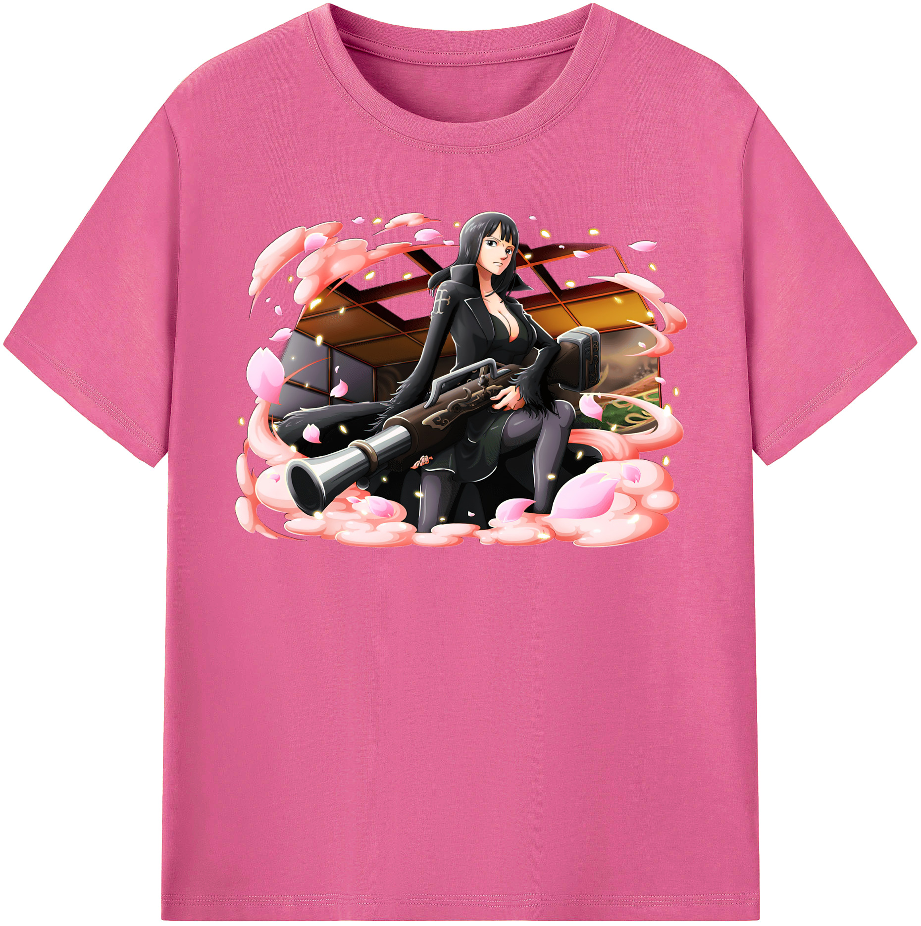 ワンピース ニコ・ロビン ONE PIECE Nico Robin レディースカジュアルプリントTシャツ（綿100％）