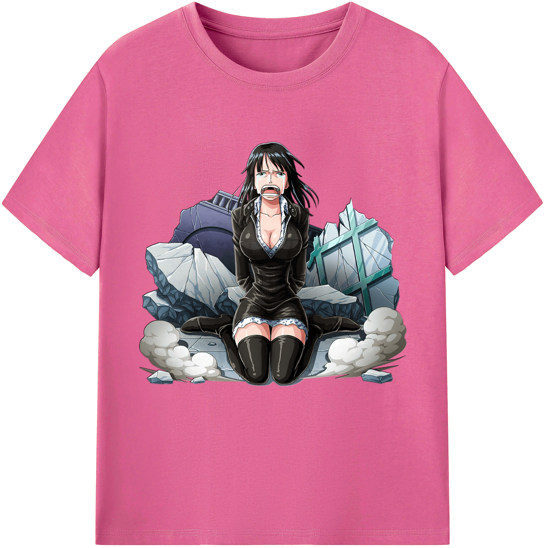 ワンピース ニコ・ロビン ONE PIECE Nico Robin レディースカジュアルプリントTシャツ（綿100％）