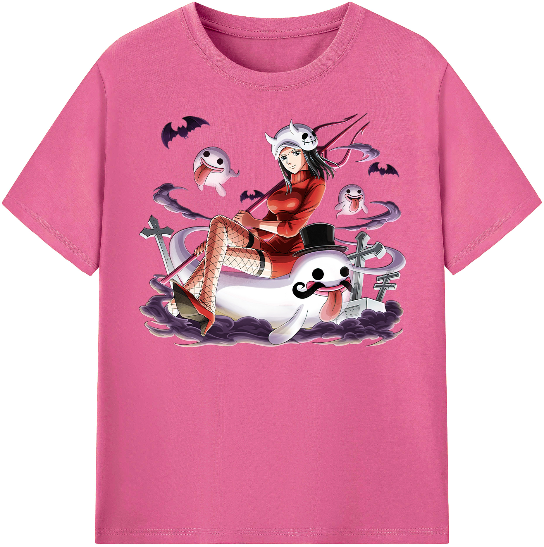 ワンピース ニコ・ロビン ONE PIECE Nico Robin レディースカジュアルプリントTシャツ（綿100％）