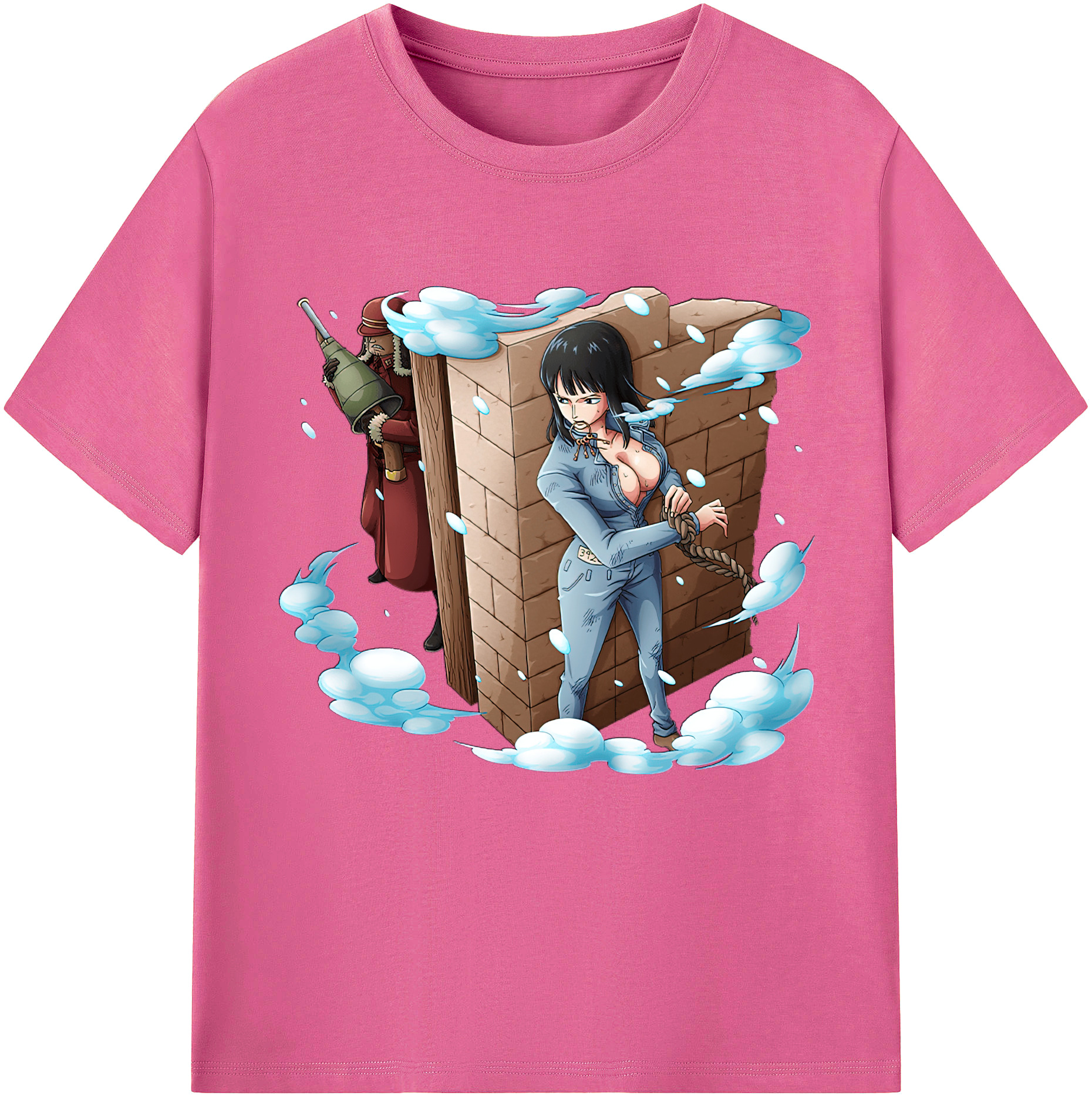 ワンピース ニコ・ロビン ONE PIECE Nico Robin レディースカジュアルプリントTシャツ（綿100％）