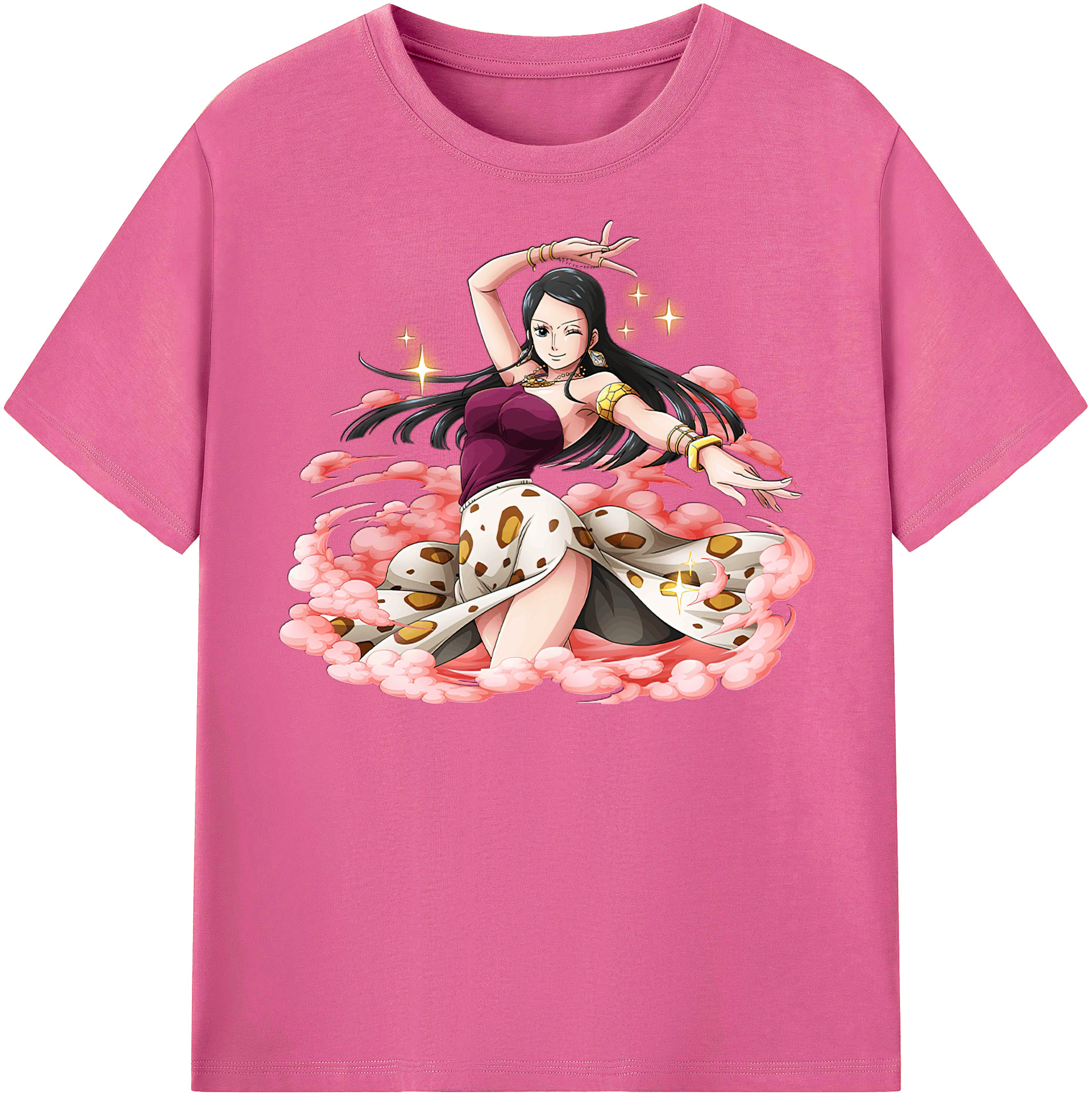 ワンピース ニコ・ロビン ONE PIECE Nico Robin レディースカジュアルプリントTシャツ（綿100％）