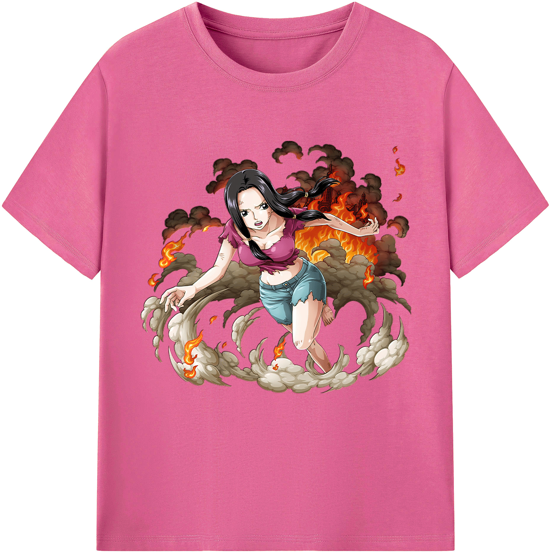 ワンピース ニコ・ロビン ONE PIECE Nico Robin レディースカジュアルプリントTシャツ（綿100％）