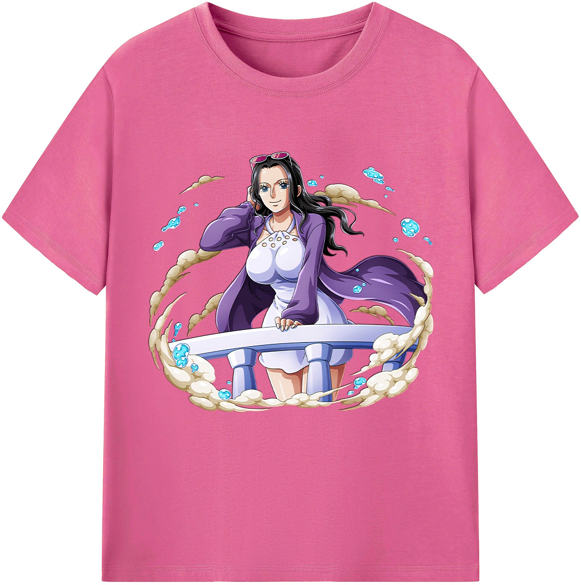 ワンピース ニコ・ロビン ONE PIECE Nico Robin レディースカジュアルプリントTシャツ（綿100％）