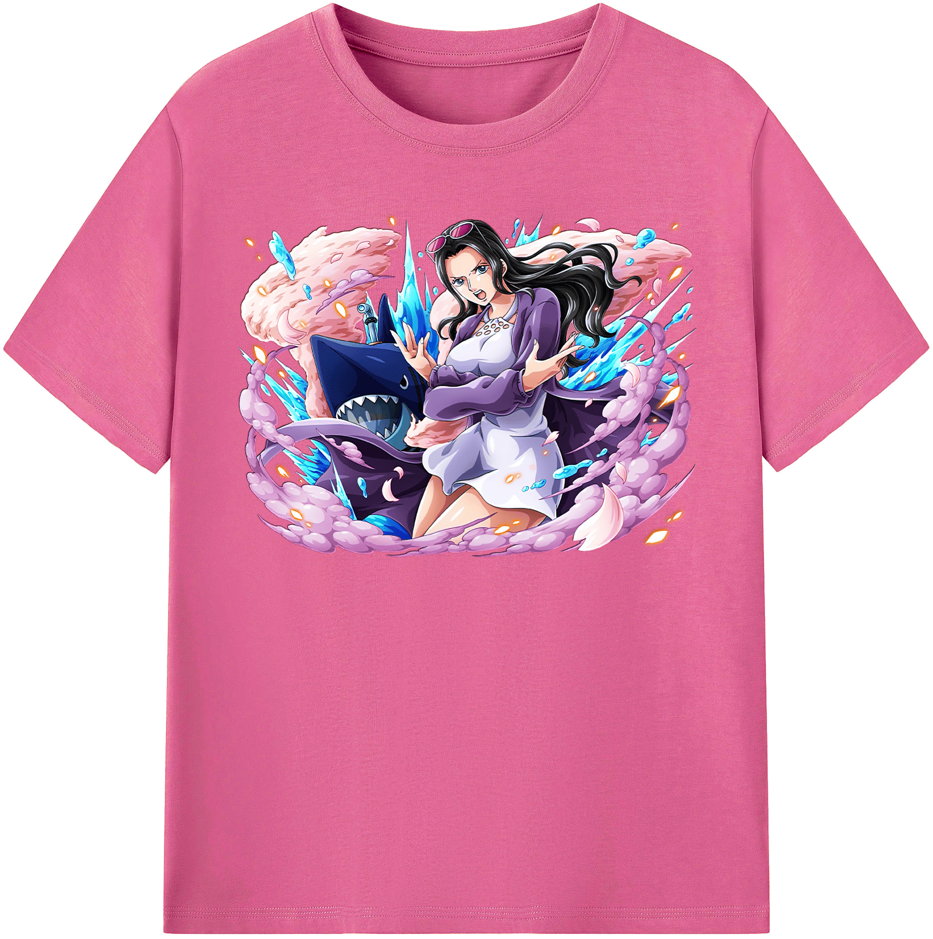 ワンピース ニコ・ロビン ONE PIECE Nico Robin レディースカジュアルプリントTシャツ（綿100％）