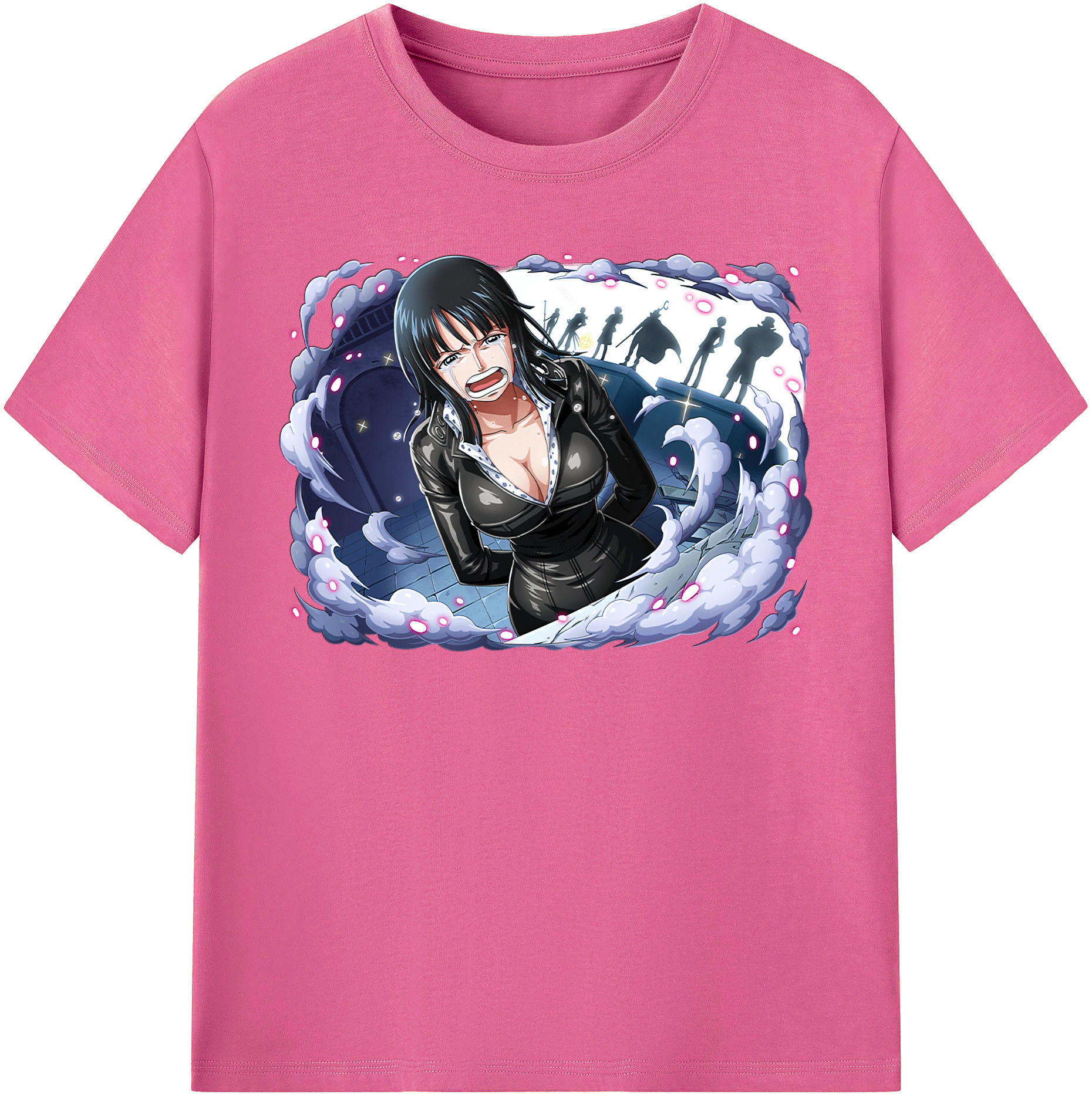 ワンピース ニコ・ロビン ONE PIECE Nico Robin レディースカジュアルプリントTシャツ（綿100％）