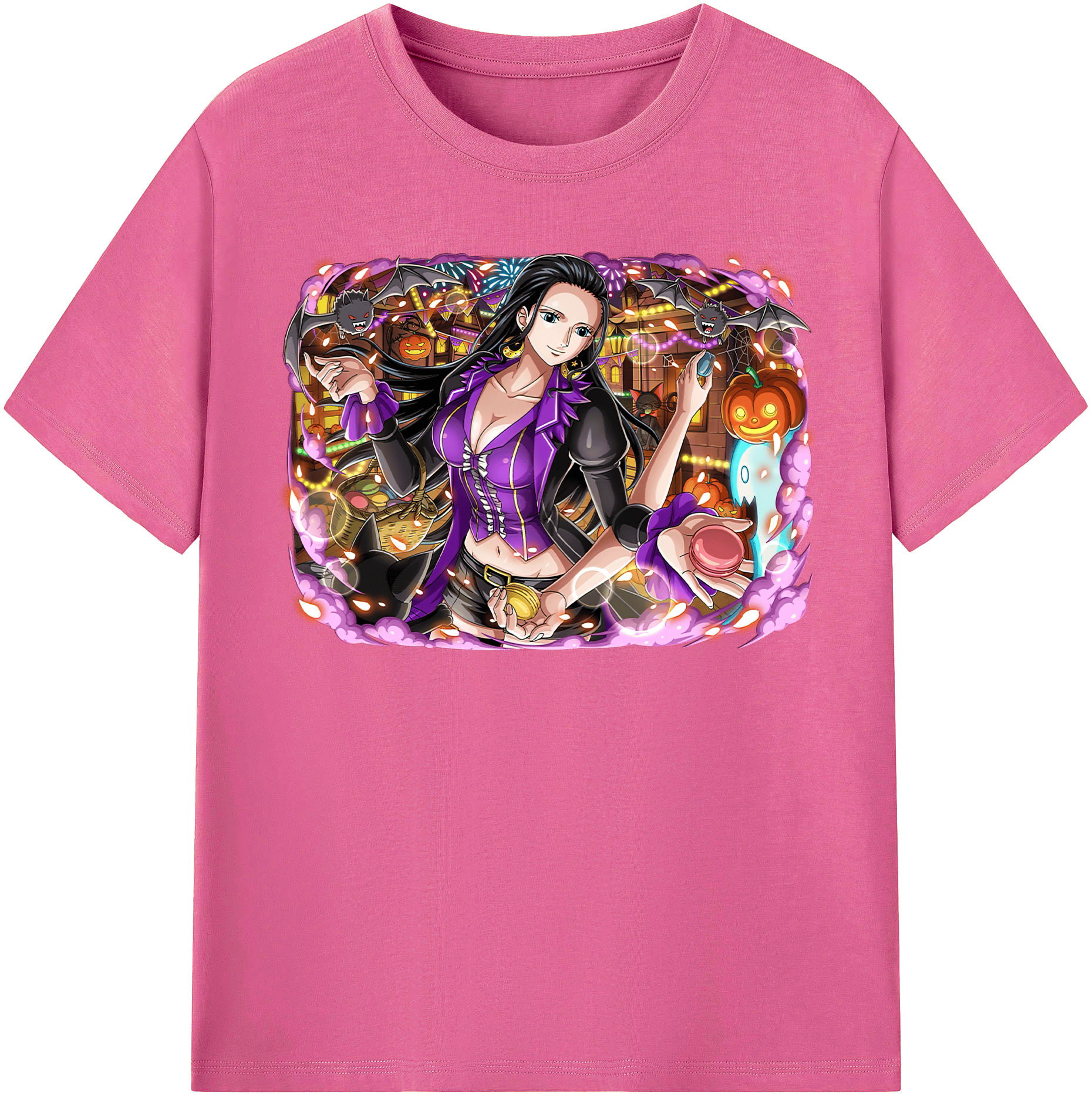 ワンピース ニコ・ロビン ONE PIECE Nico Robin レディースカジュアルプリントTシャツ（綿100％）