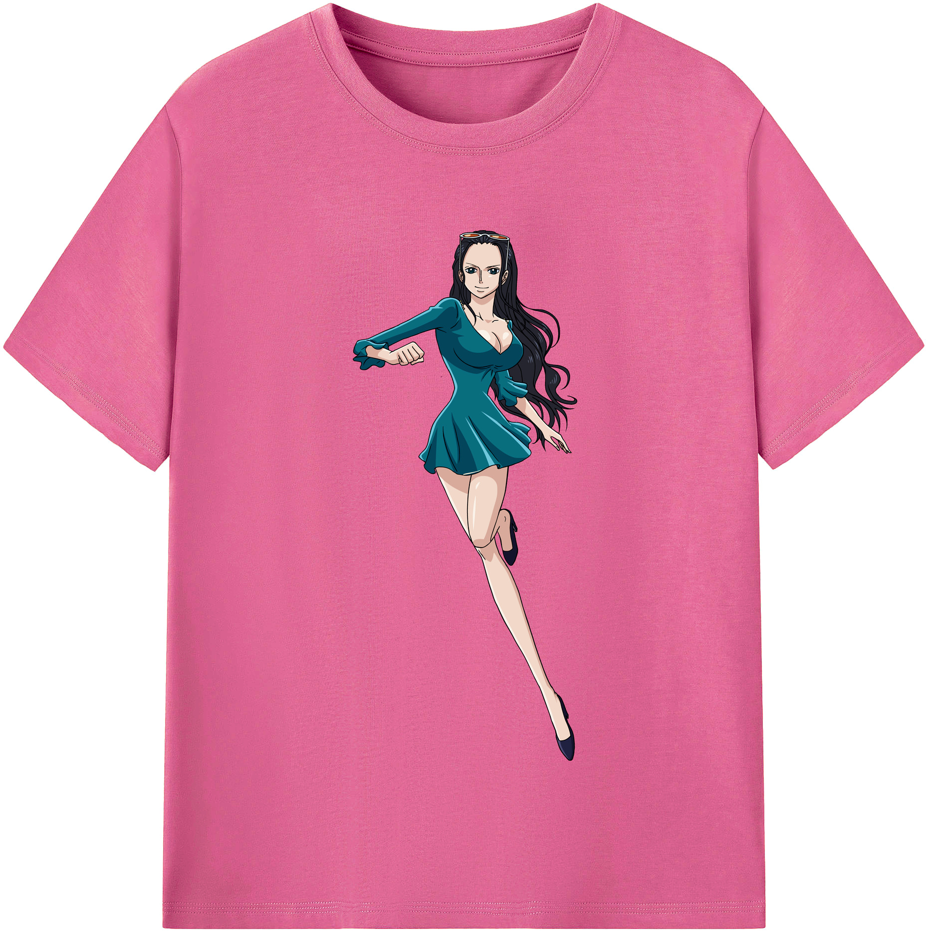 ワンピース ニコ・ロビン ONE PIECE Nico Robin レディースカジュアルプリントTシャツ（綿100％）