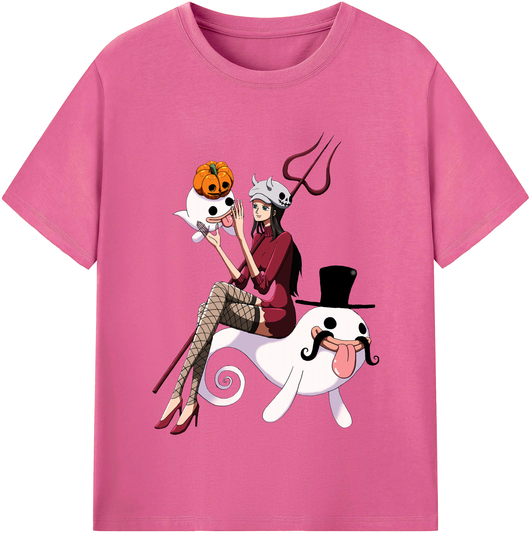 ワンピース ニコ・ロビン ONE PIECE Nico Robin レディースカジュアルプリントTシャツ（綿100％）