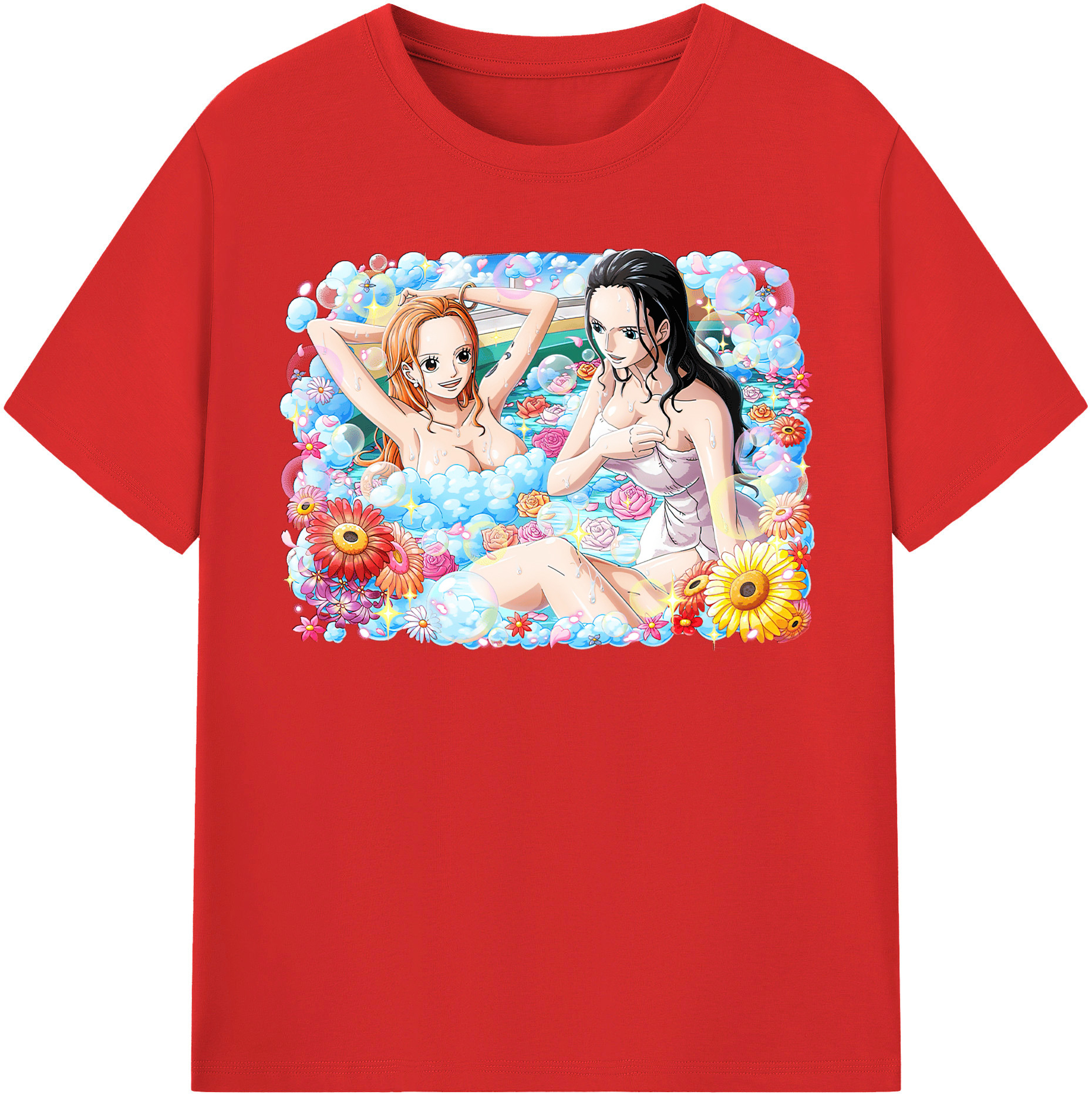 ワンピース ニコ・ロビン ONE PIECE Nico Robin レディースカジュアルプリントTシャツ（綿100％）